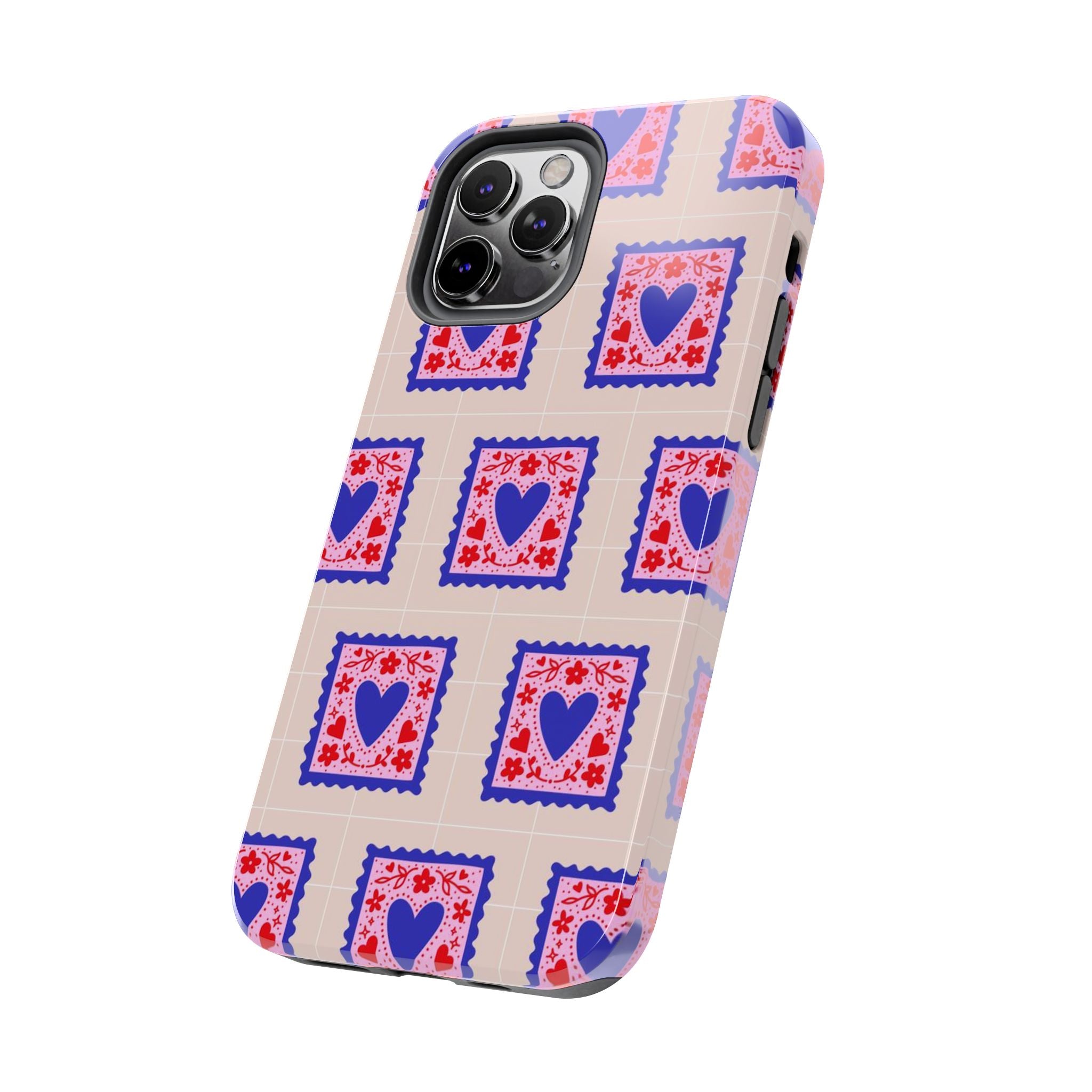 Heart Stamp Tough Phone Case