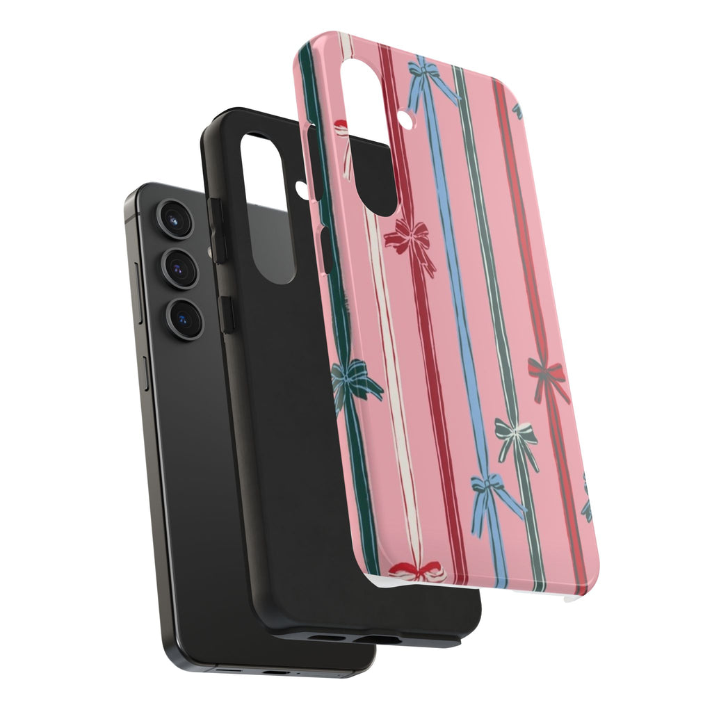 Holiday Bow Pattern Tough Phone Case