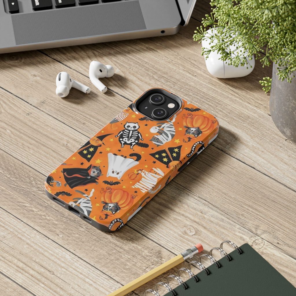 Spooky-Cat Halloween Tough Phone Case
