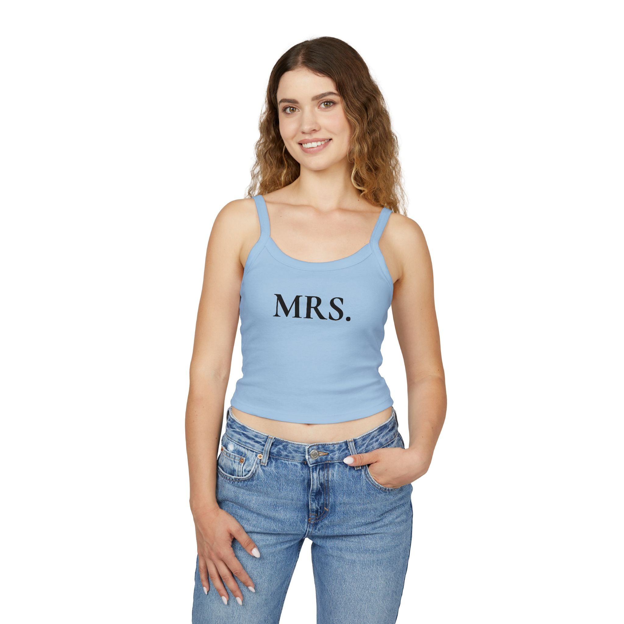 Mrs. Spaghetti Strap Tank Top