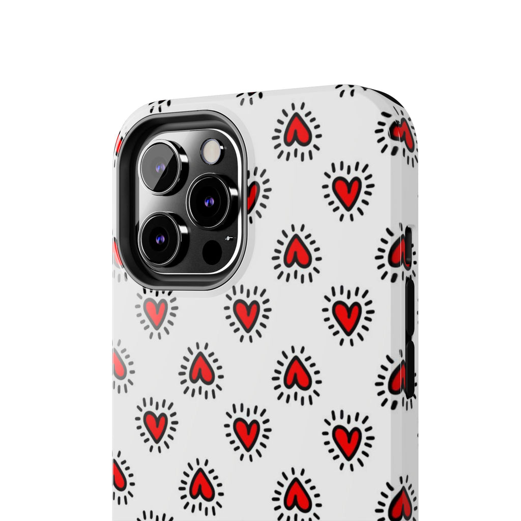 Heart Doodle Tough Phone Case