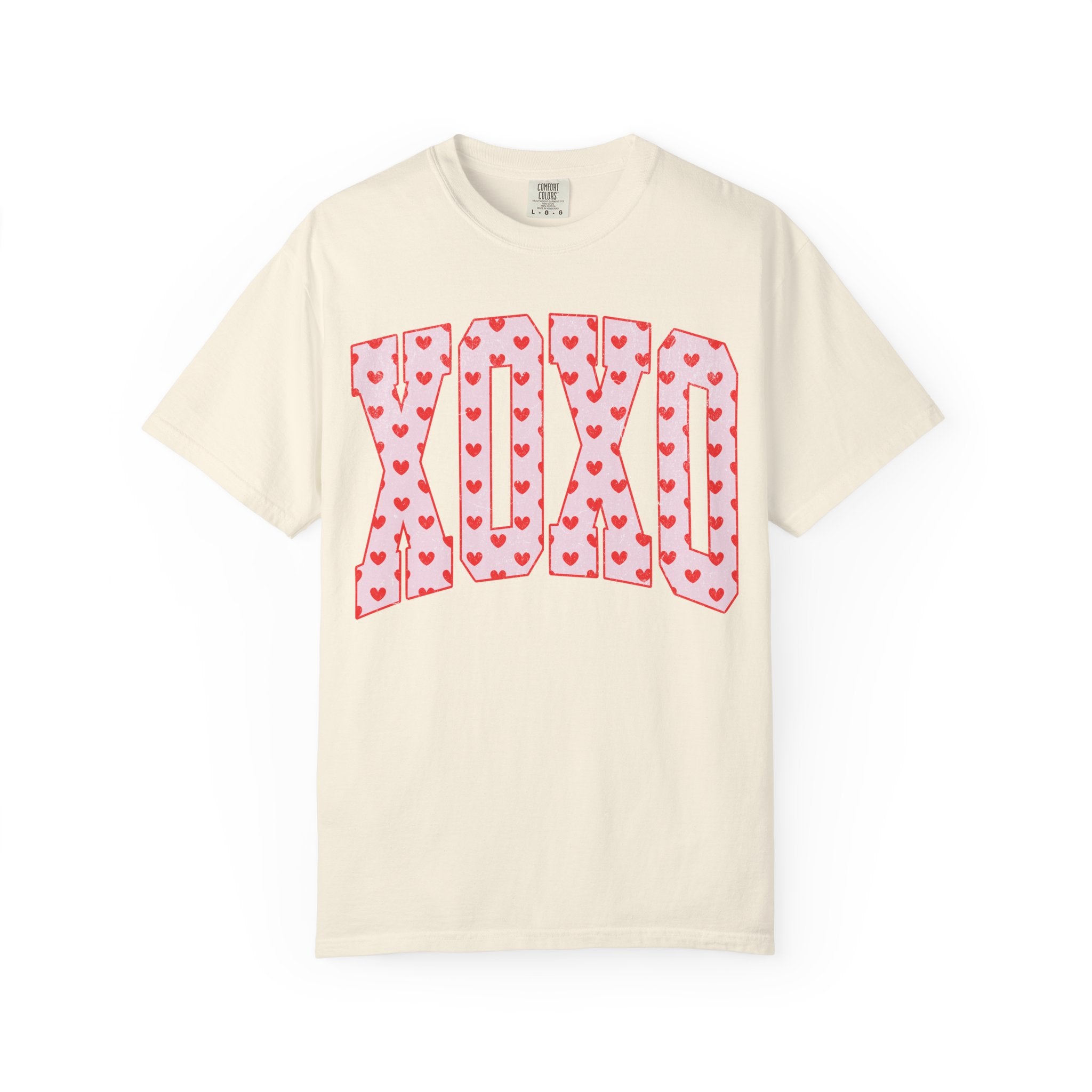XOXO Heart Pattern T‑Shirt