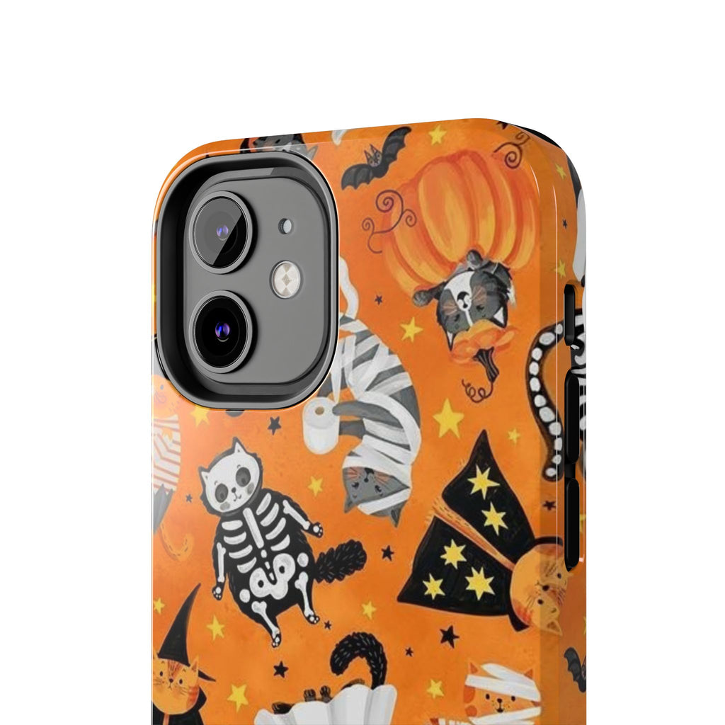 Spooky-Cat Halloween Tough Phone Case