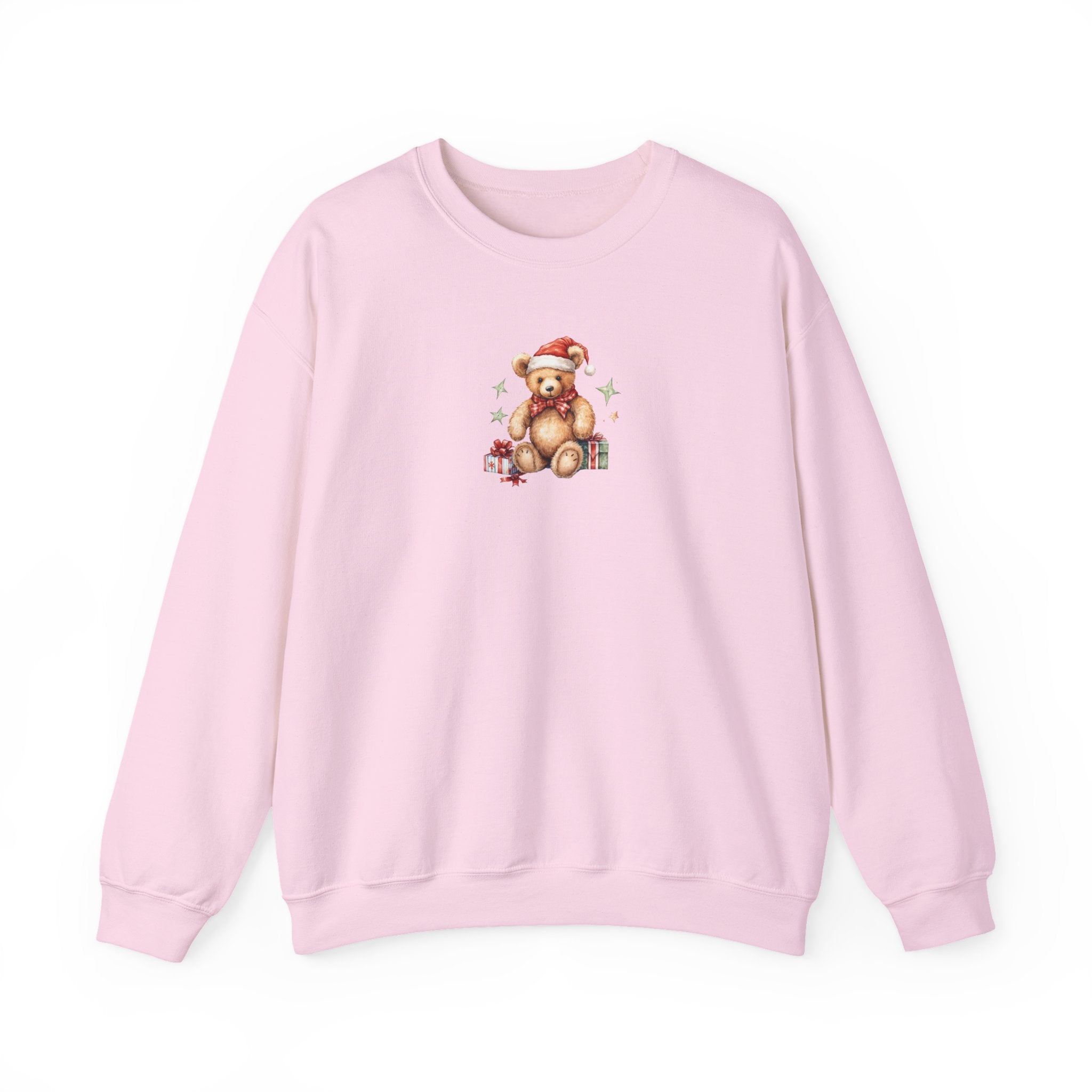 Christmas Teddy Sweatshirt – Cute Santa Bear Holiday Crewneck