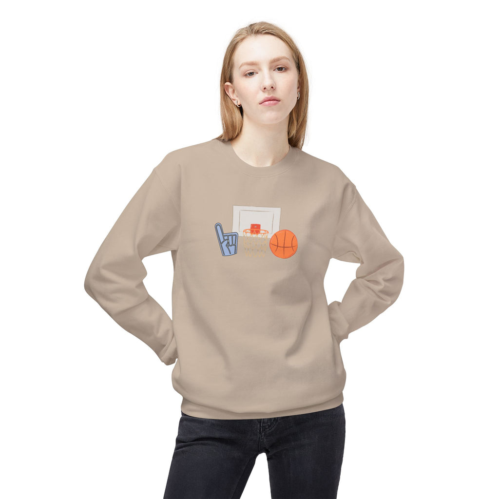 Basketball Fan Crewneck Sweatshirt - Unisex Softstyle Fleece