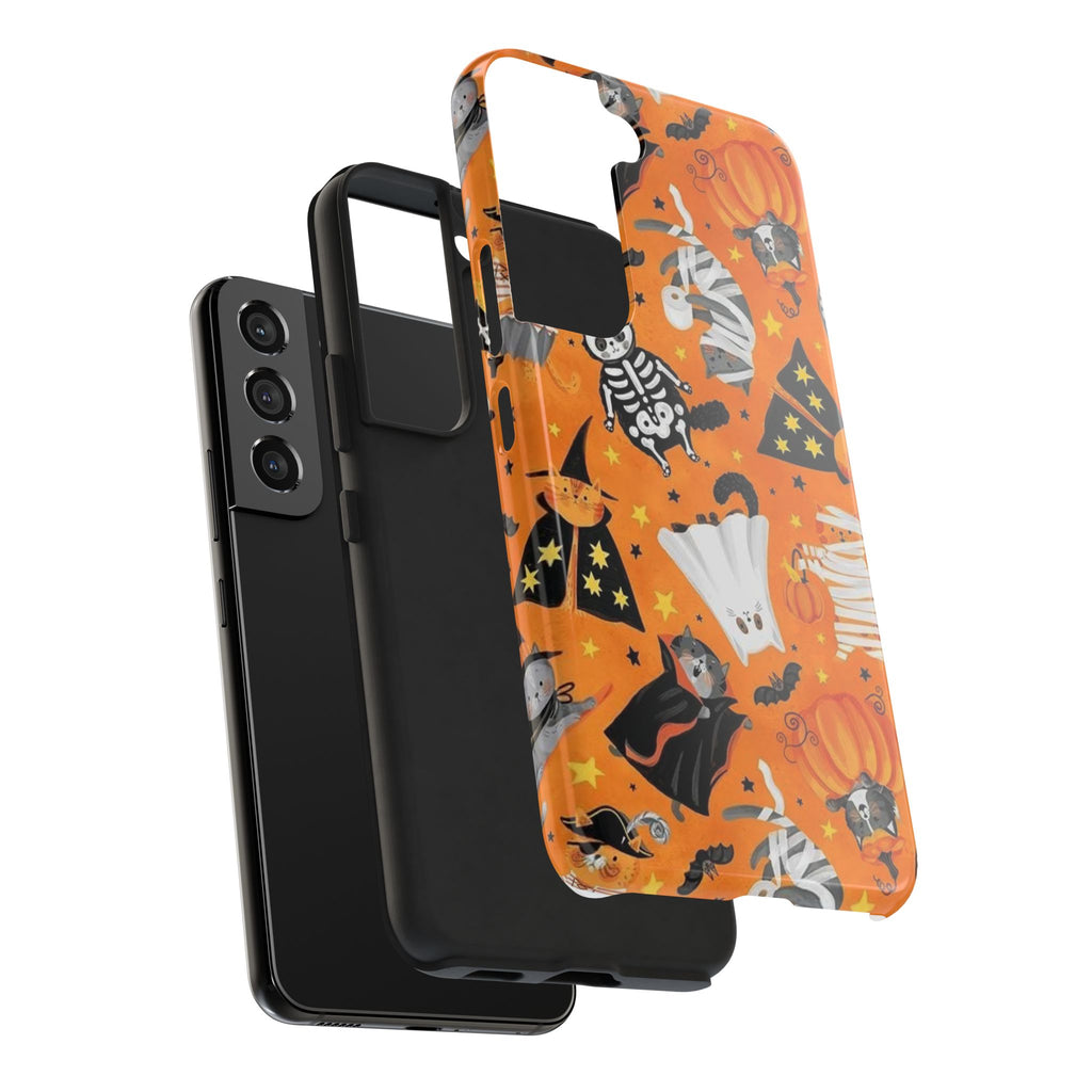 Spooky-Cat Halloween Tough Phone Case