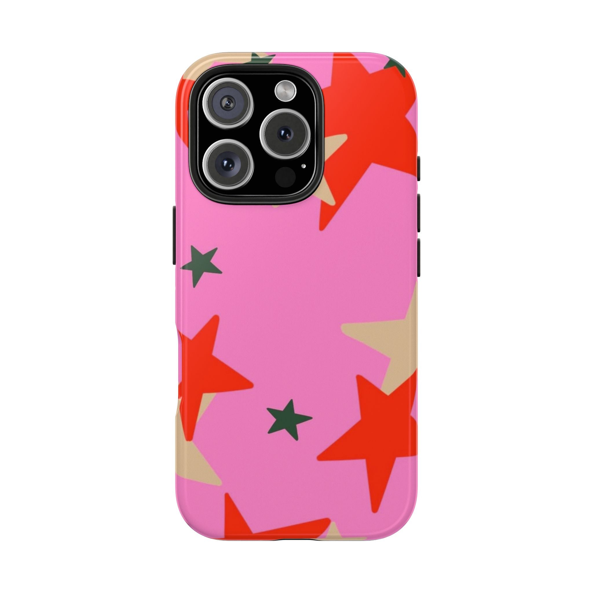 Pink Star Pattern Tough Phone Case