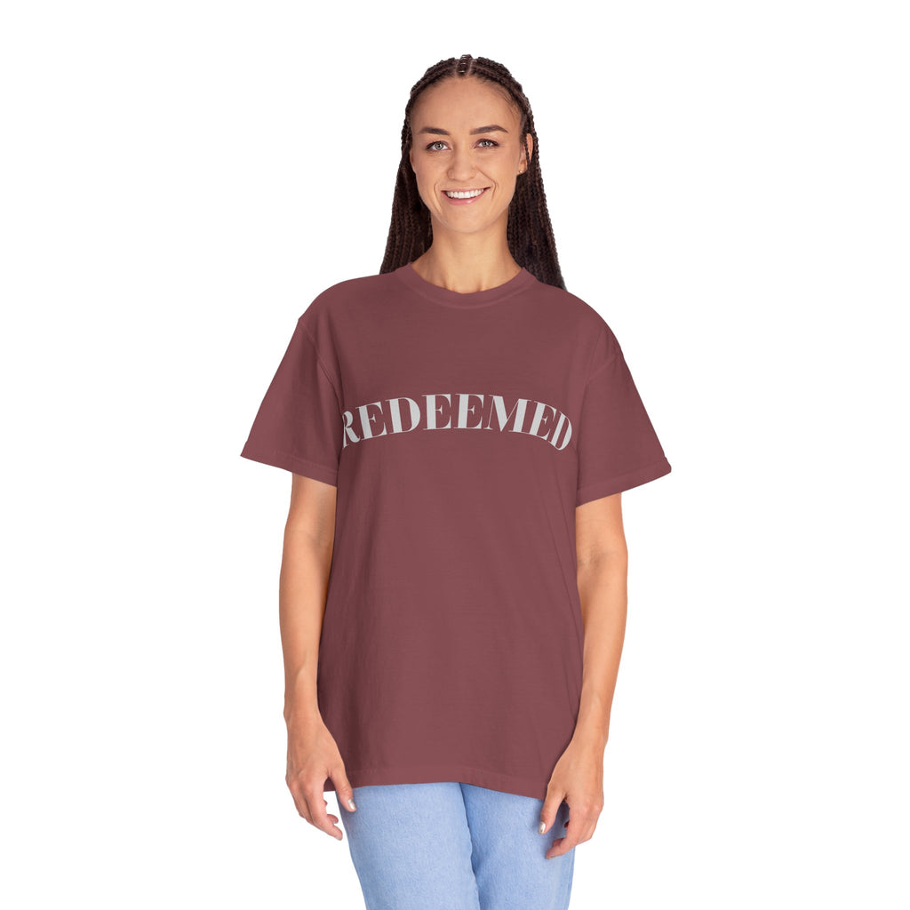 Redeemed Garment-Dyed T-Shirt, Christian Apparel