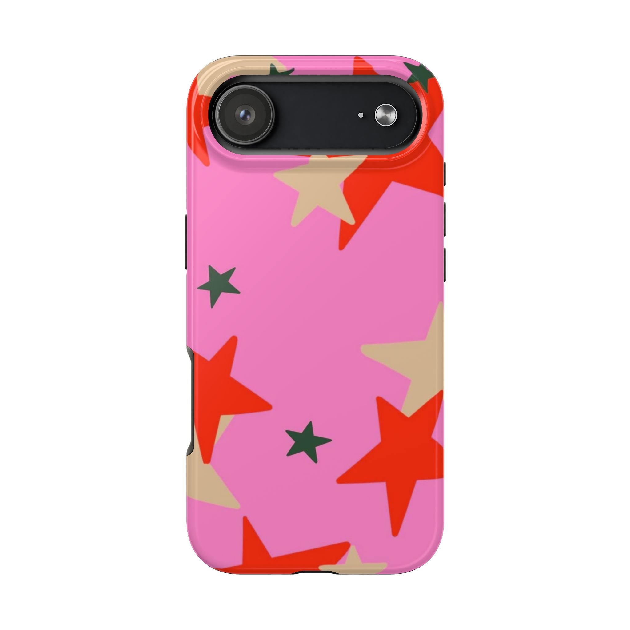 Pink Star Pattern Tough Phone Case