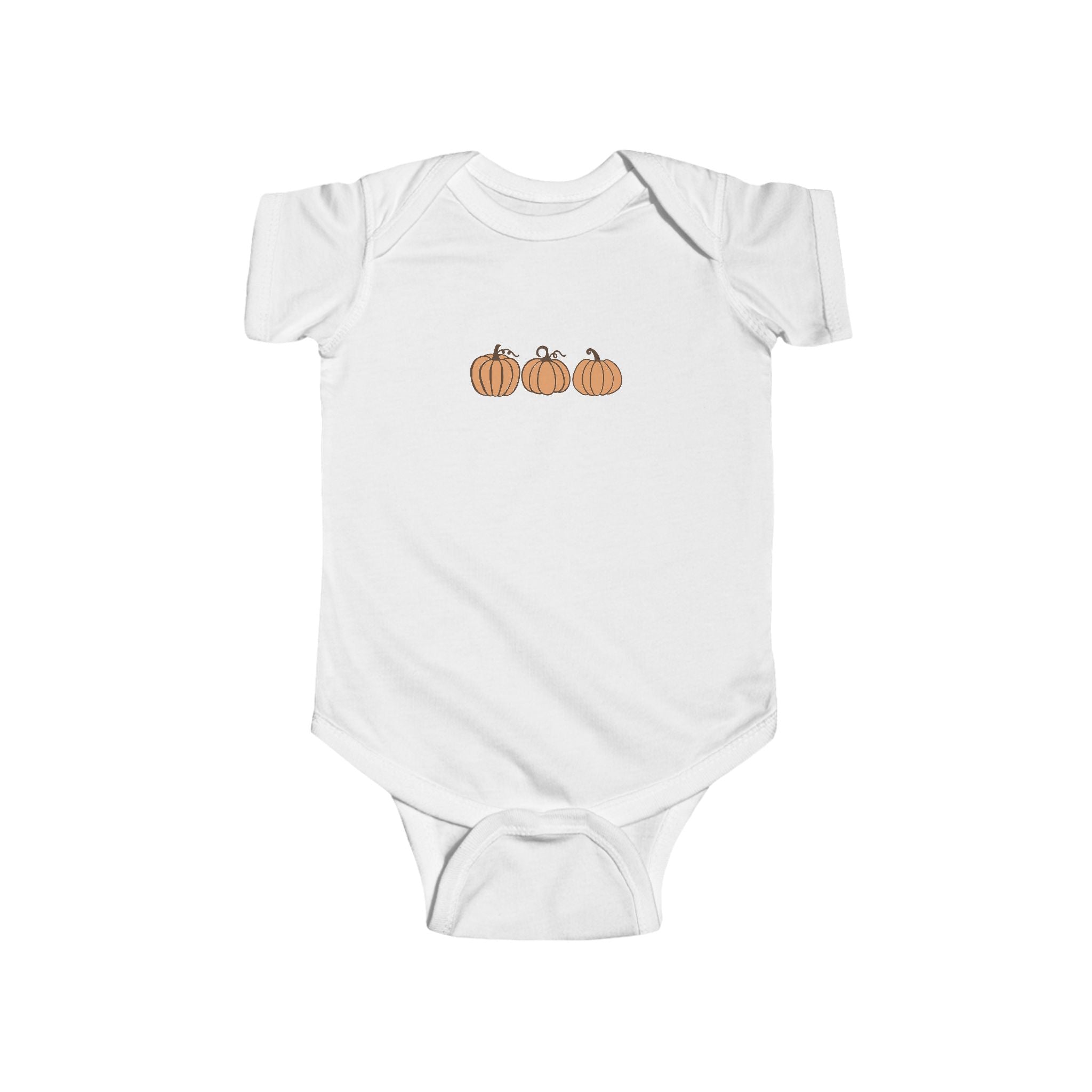 Autumn Baby Onesie with Pumpkin Design