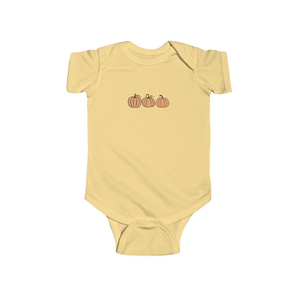 Autumn Baby Onesie with Pumpkin Design