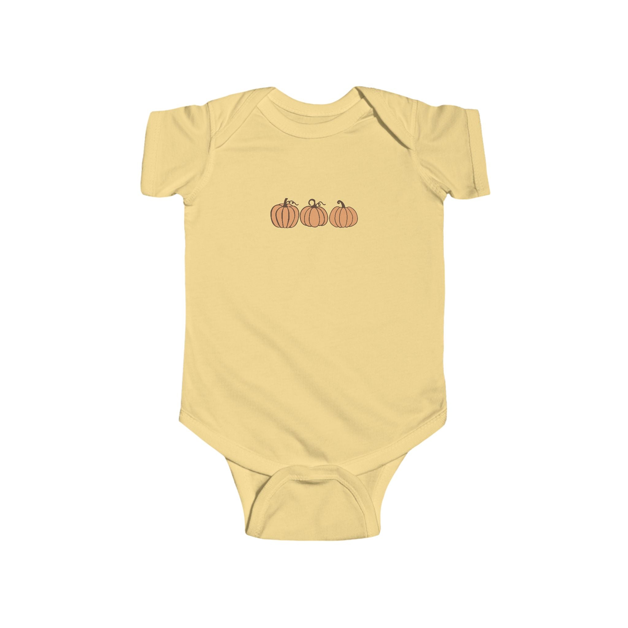 Autumn Baby Onesie with Pumpkin Design