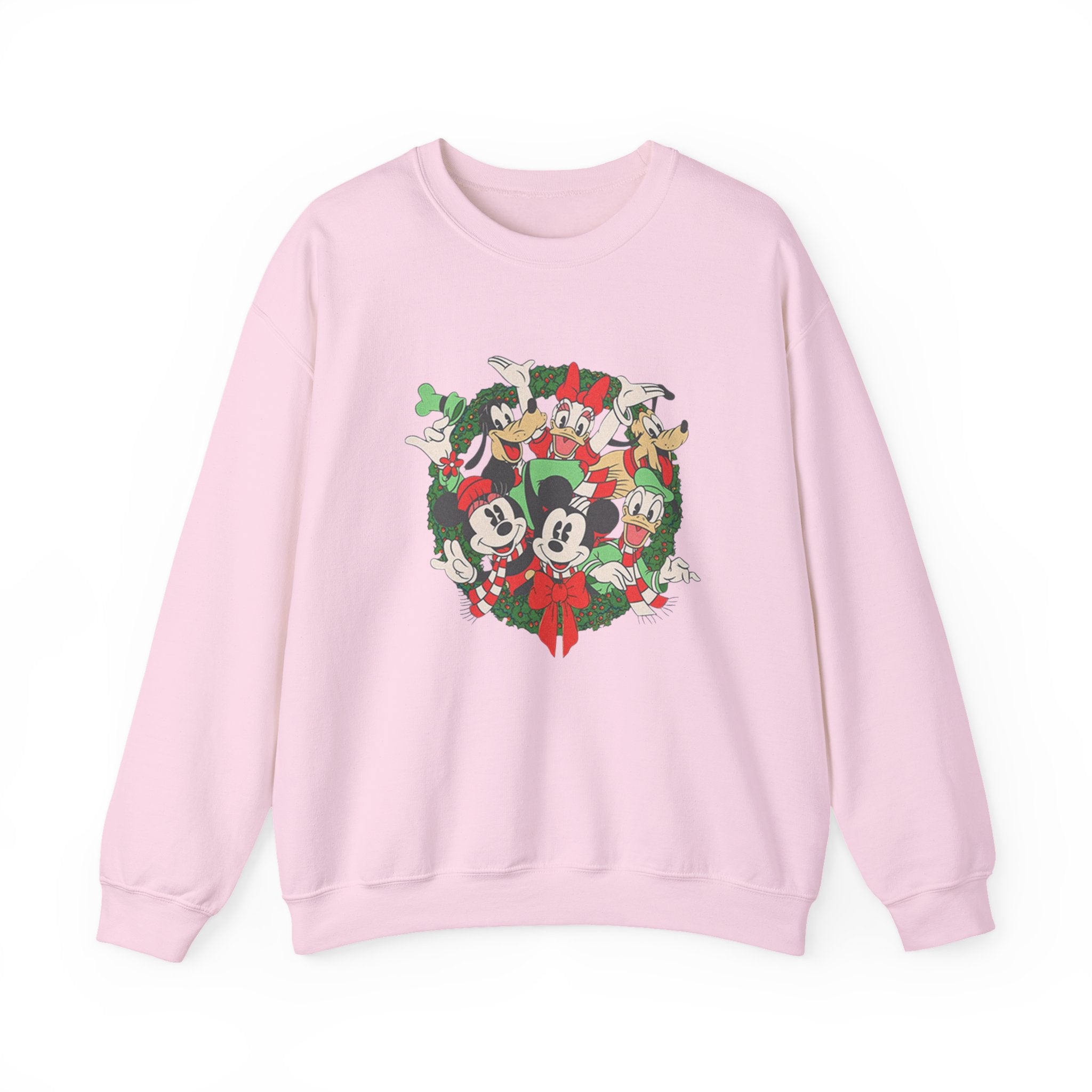 Holiday Crewneck Sweatshirt — Mickey & Friends Christmas Wreath