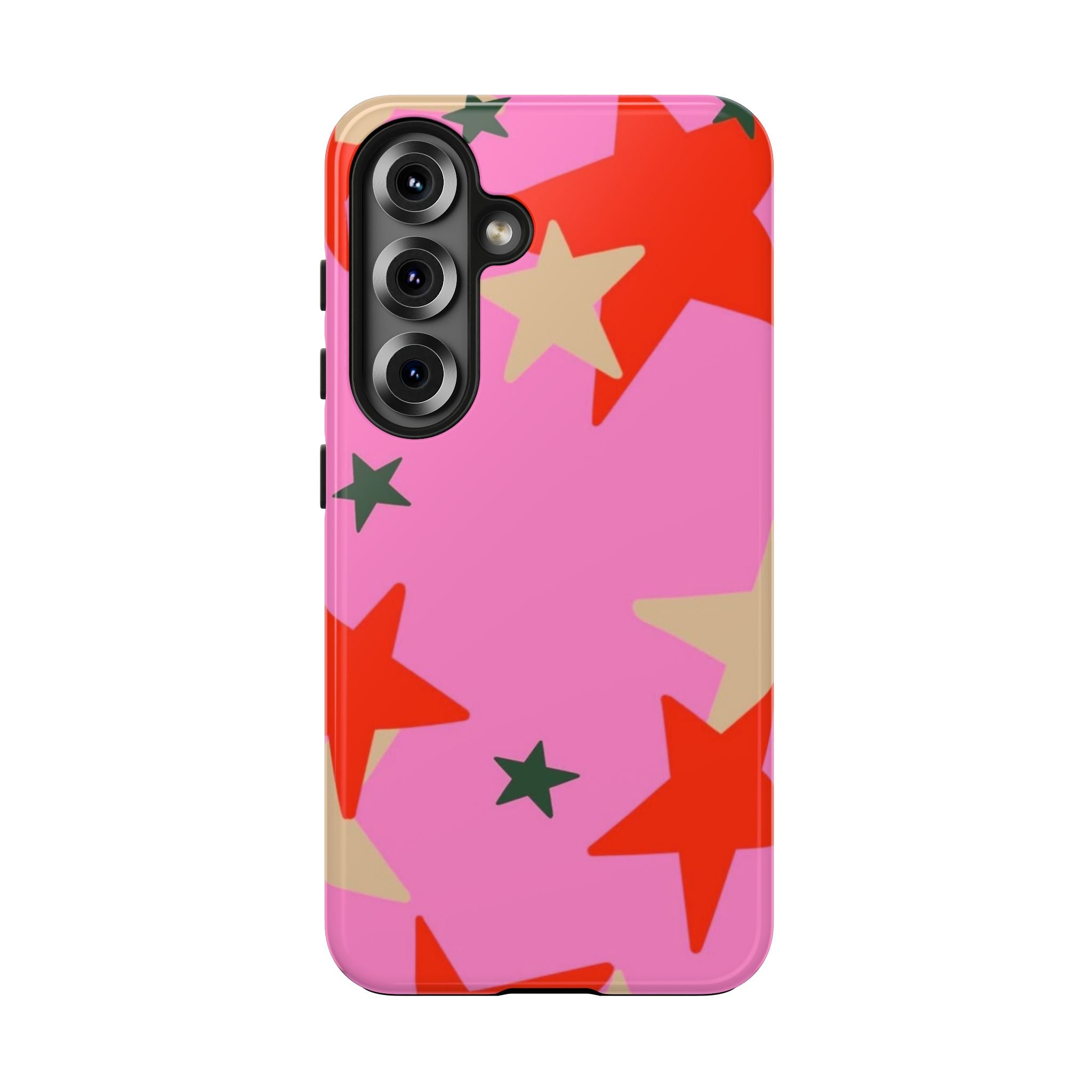 Pink Star Pattern Tough Phone Case