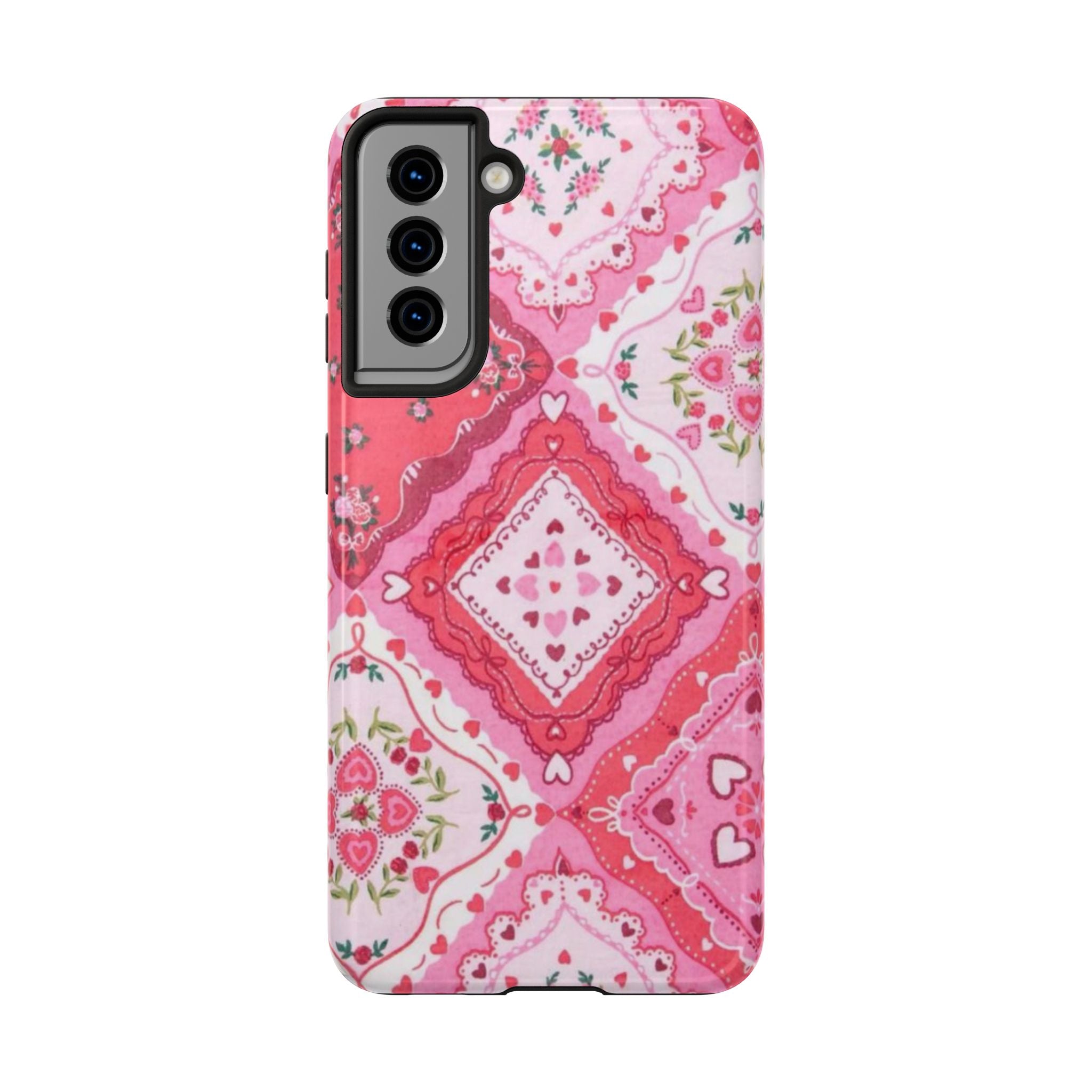 Pink Bandana Heart Tough Phone Case