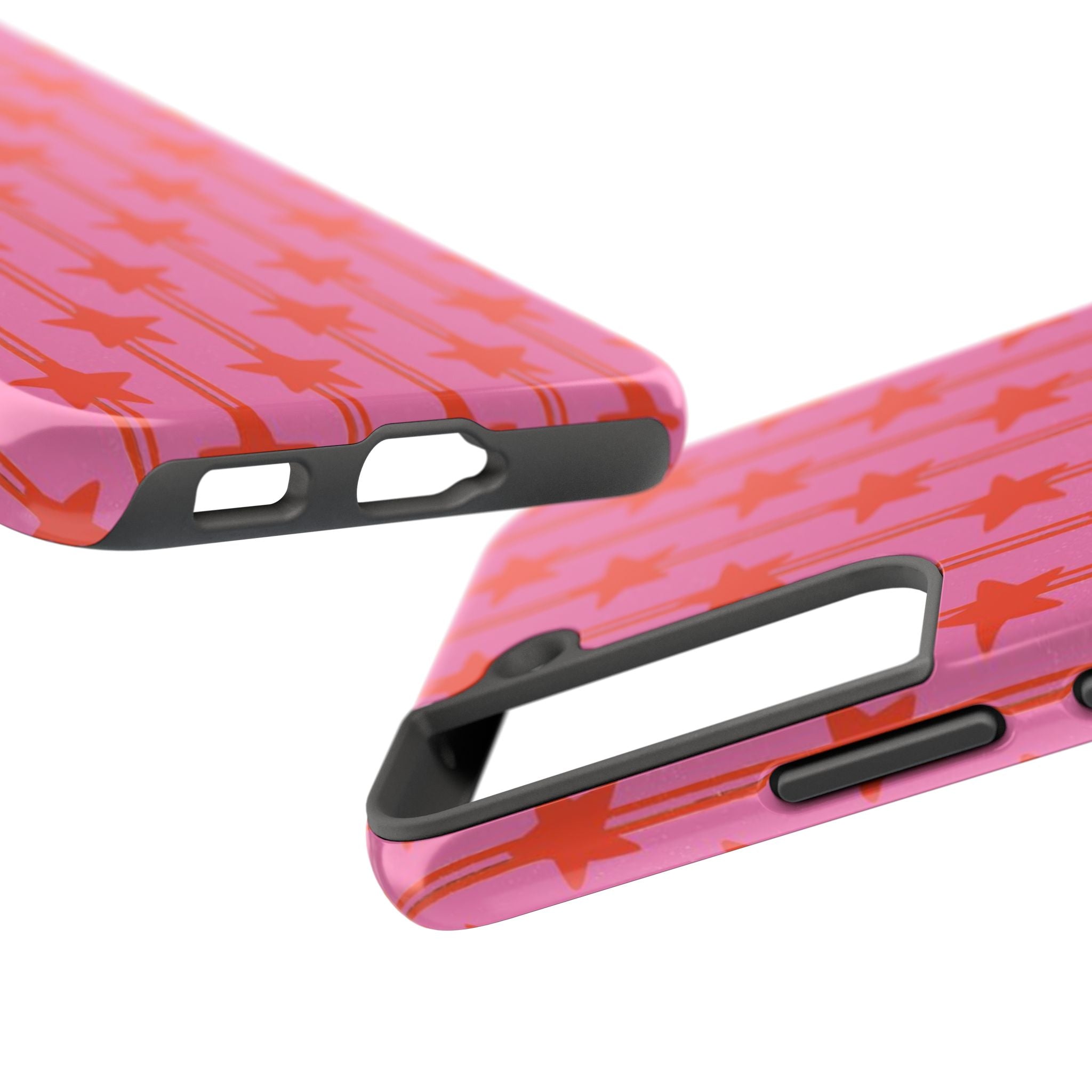 Pink Star Stripe Tough Phone Case