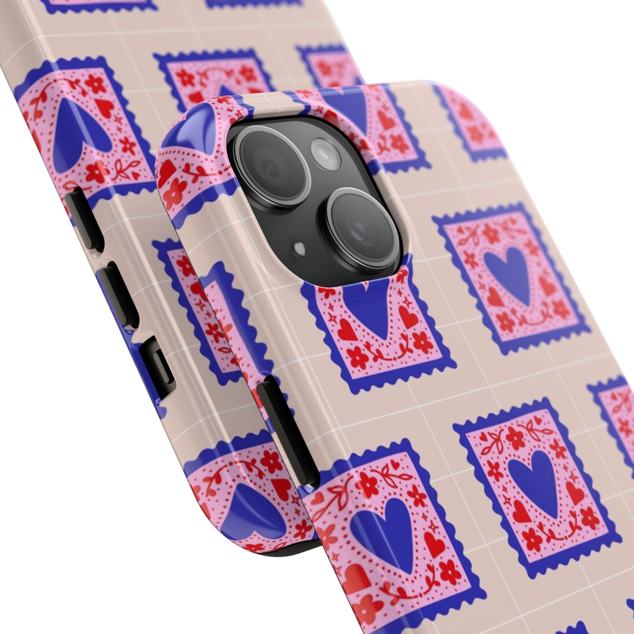 Heart Stamp Tough Phone Case