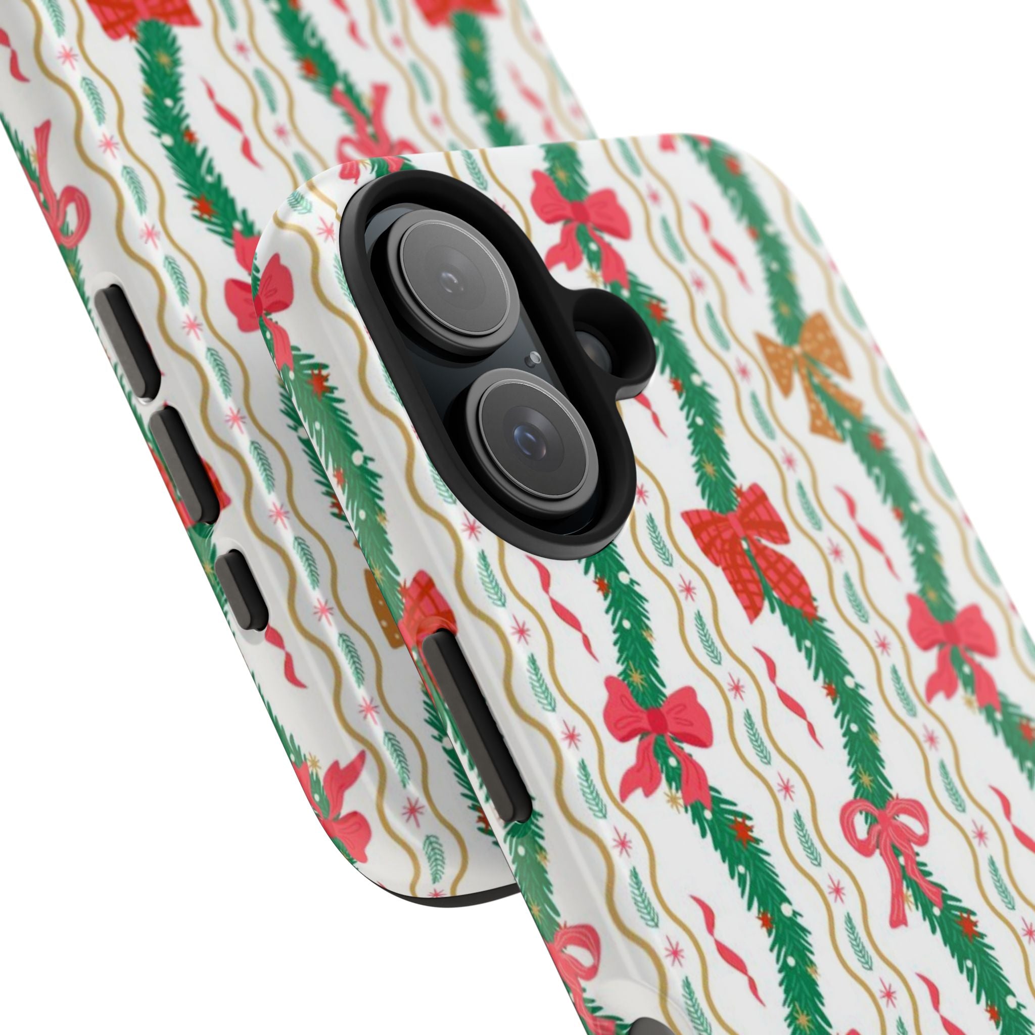 Festive Holiday Phone Cases with Cheerful Bows