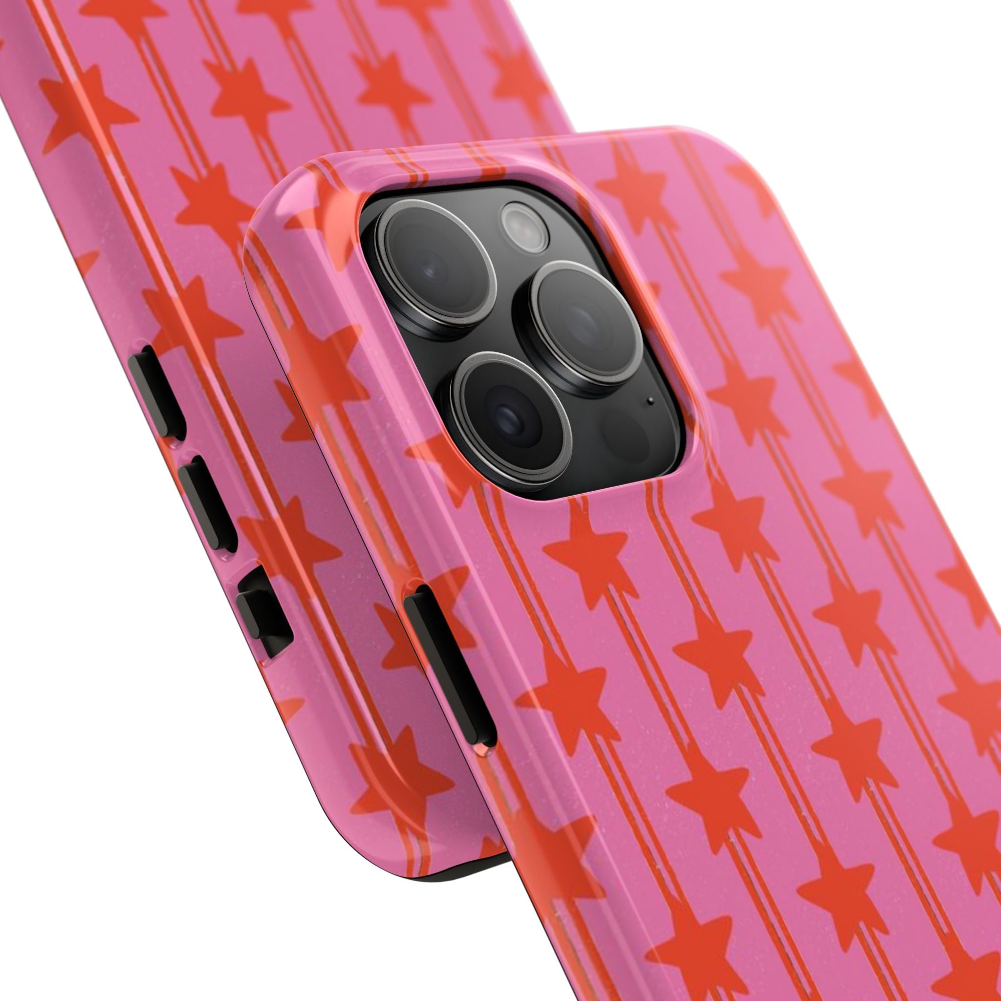 Pink Star Stripe Tough Phone Case