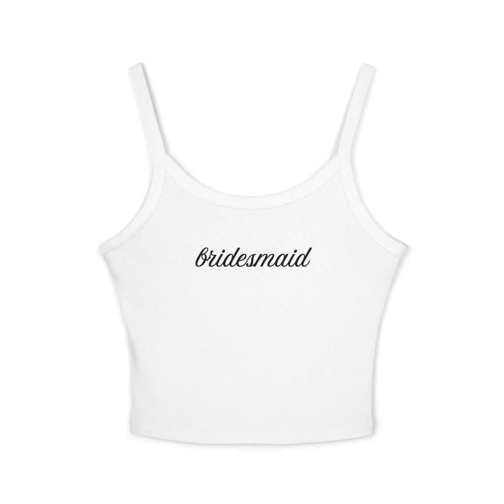 Bridesmaid Spaghetti Strap Tank Top