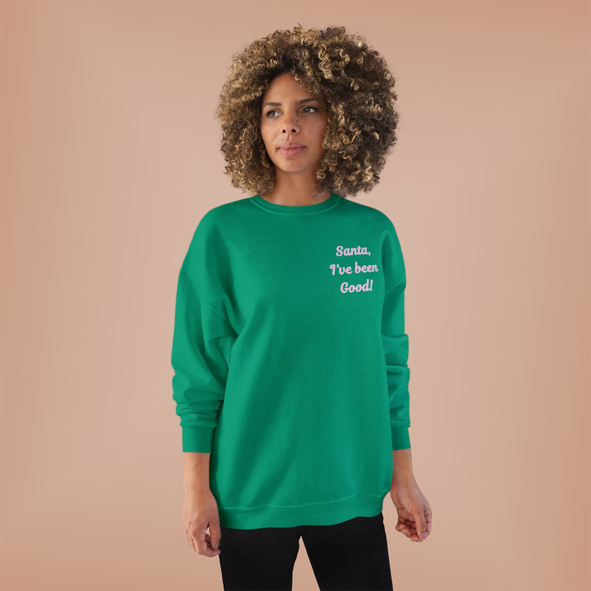 Festive Crewneck Sweatshirt -"Naughty & Nice"