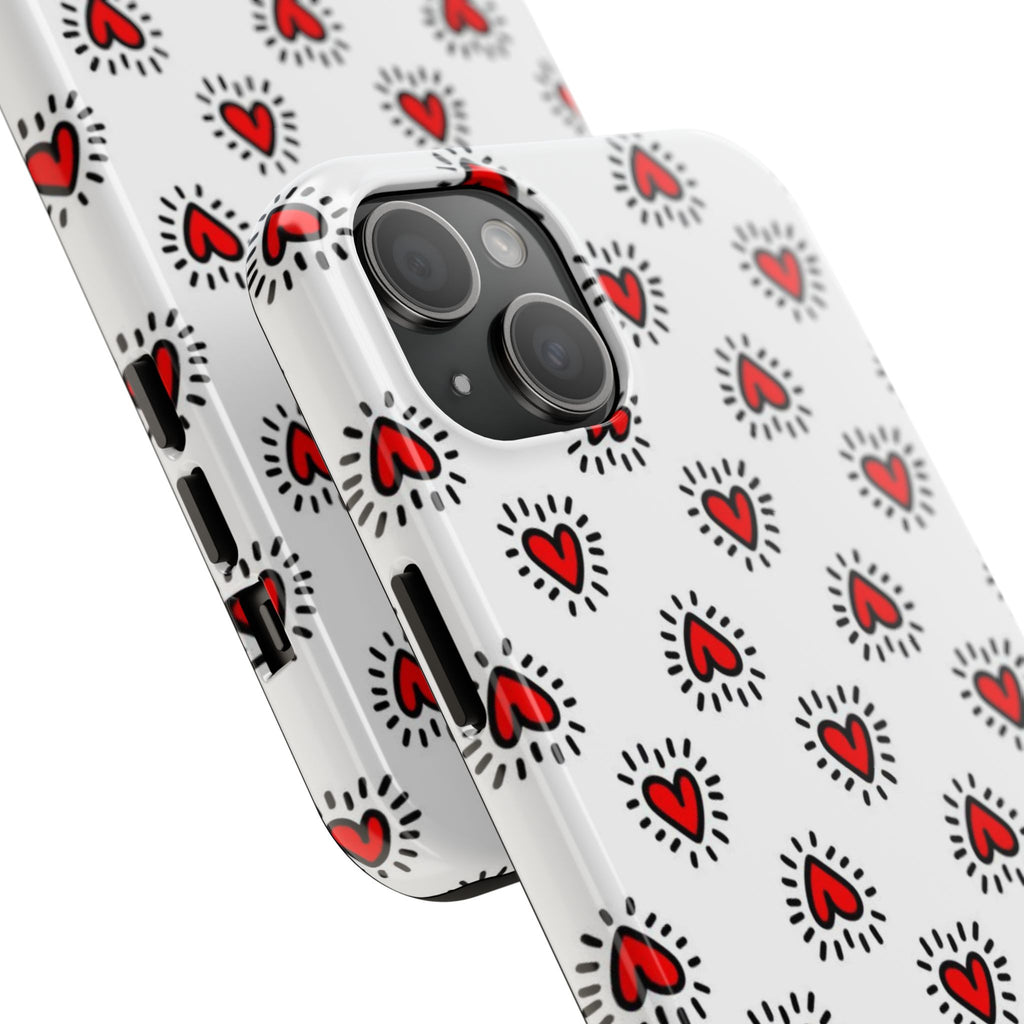 Heart Doodle Tough Phone Case