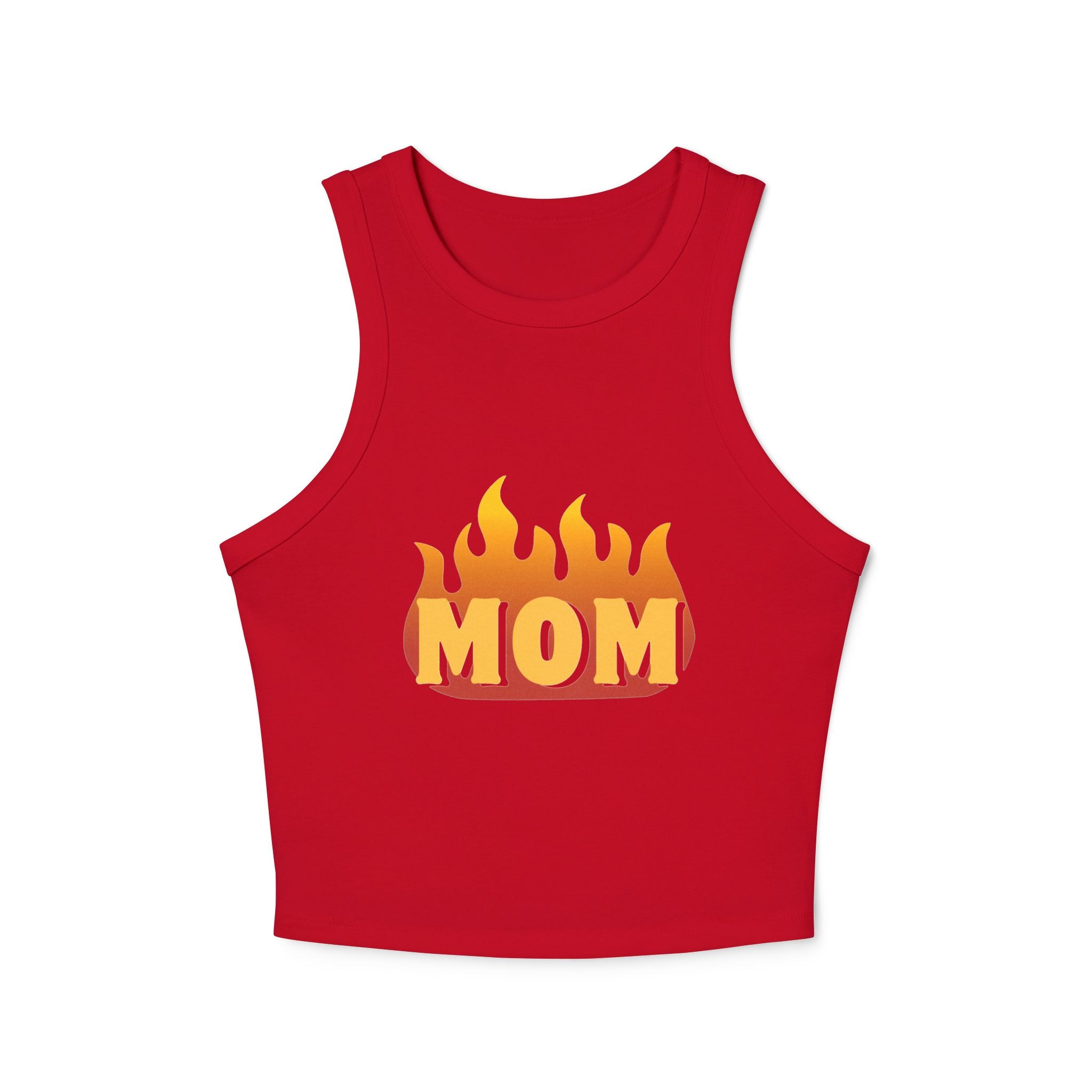 Women's Mom Rib Racer Tank Top
