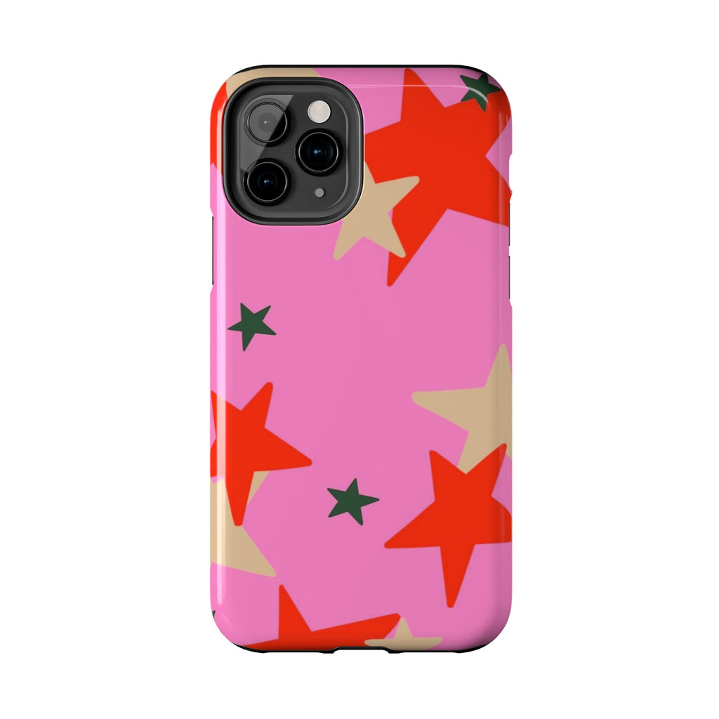Pink Star Pattern Tough Phone Case
