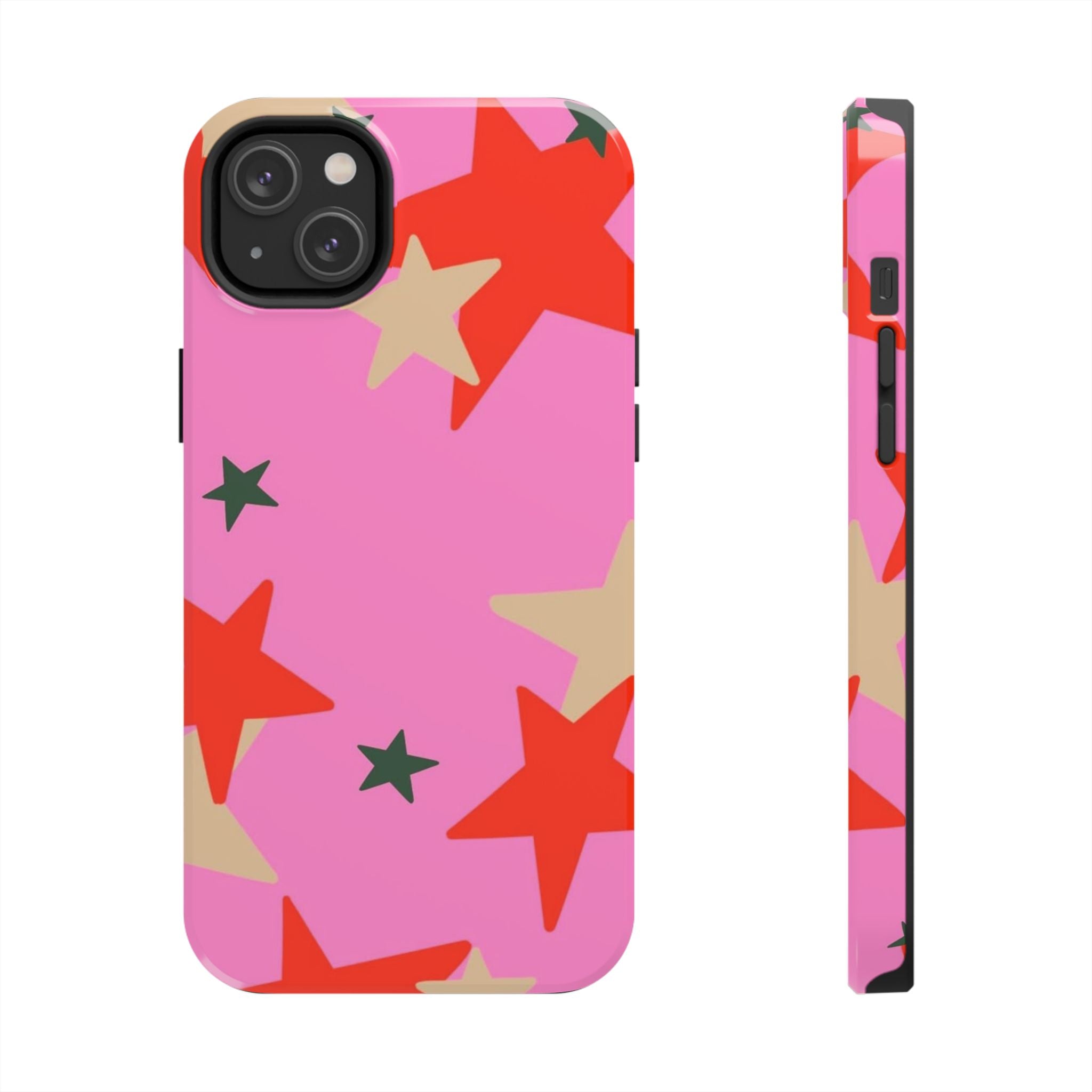 Pink Star Pattern Tough Phone Case
