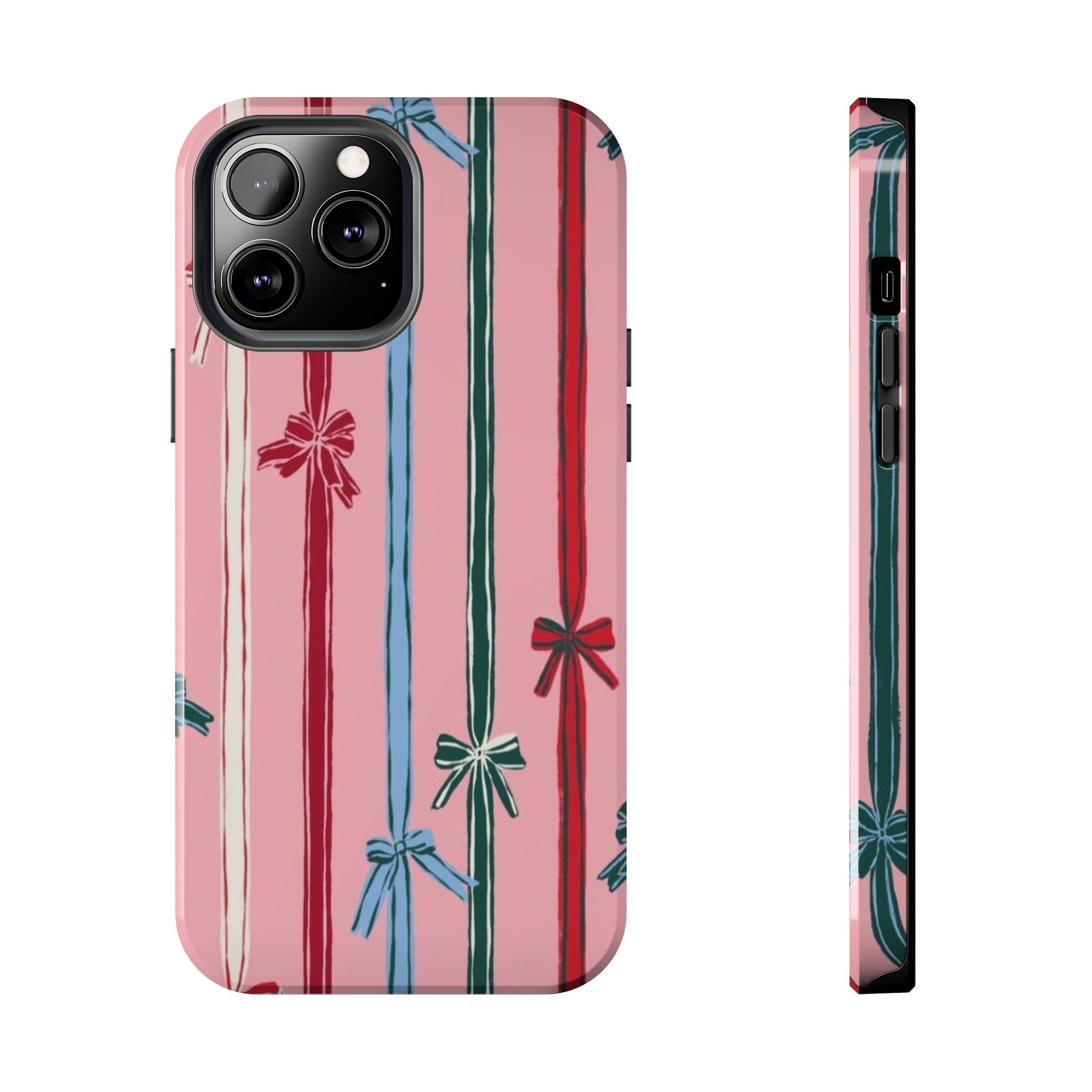 Holiday Bow Pattern Tough Phone Case