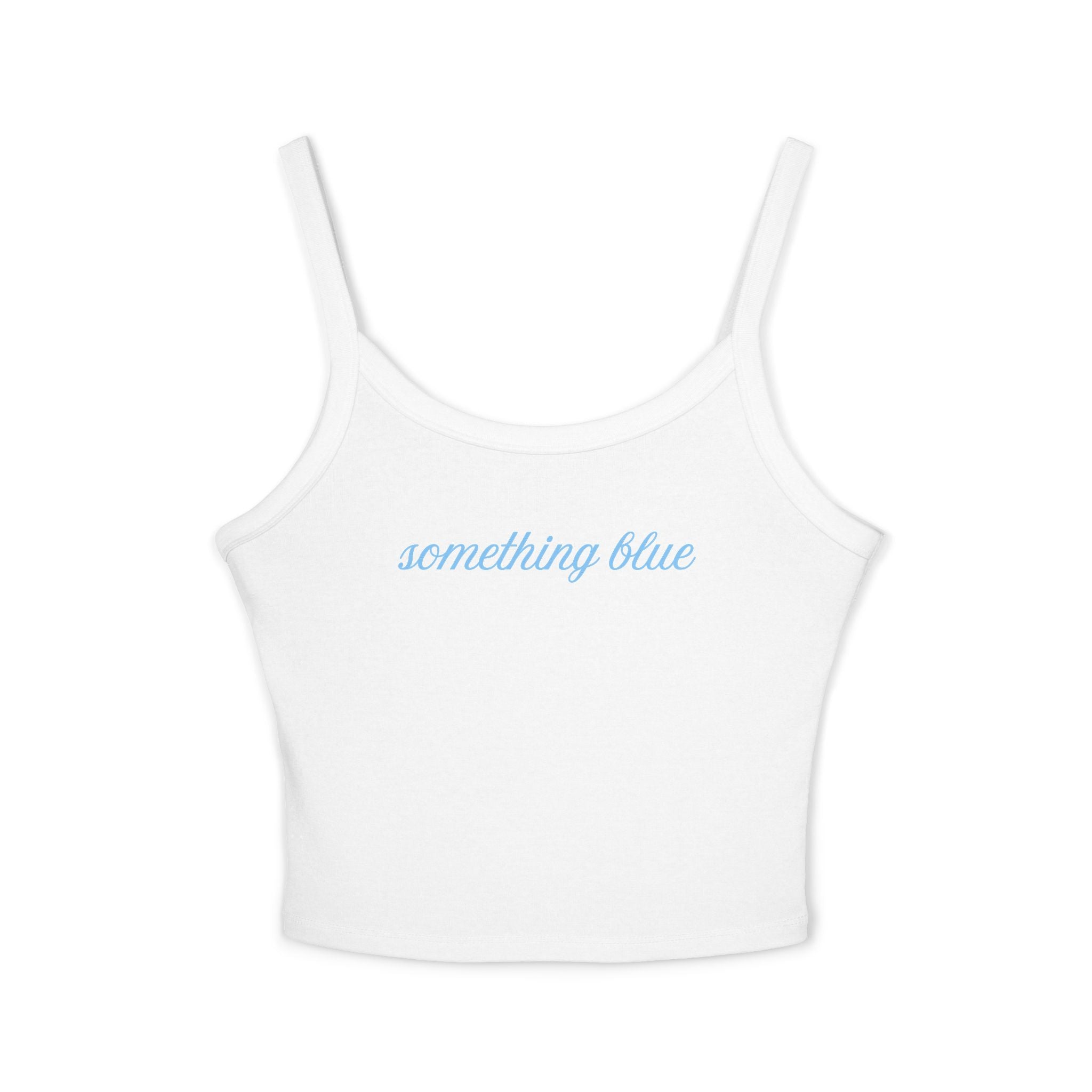 Something Blue Bride Spaghetti Strap Tank Top