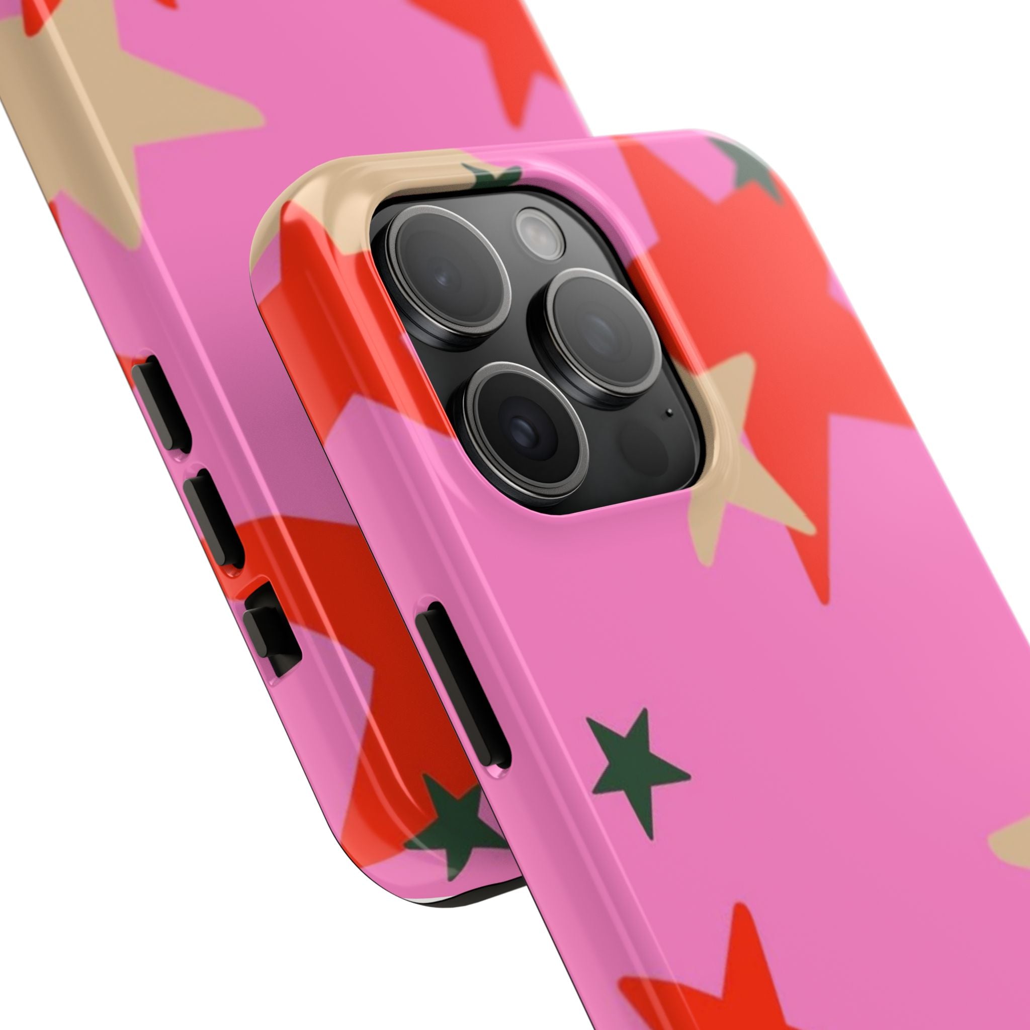 Pink Star Pattern Tough Phone Case