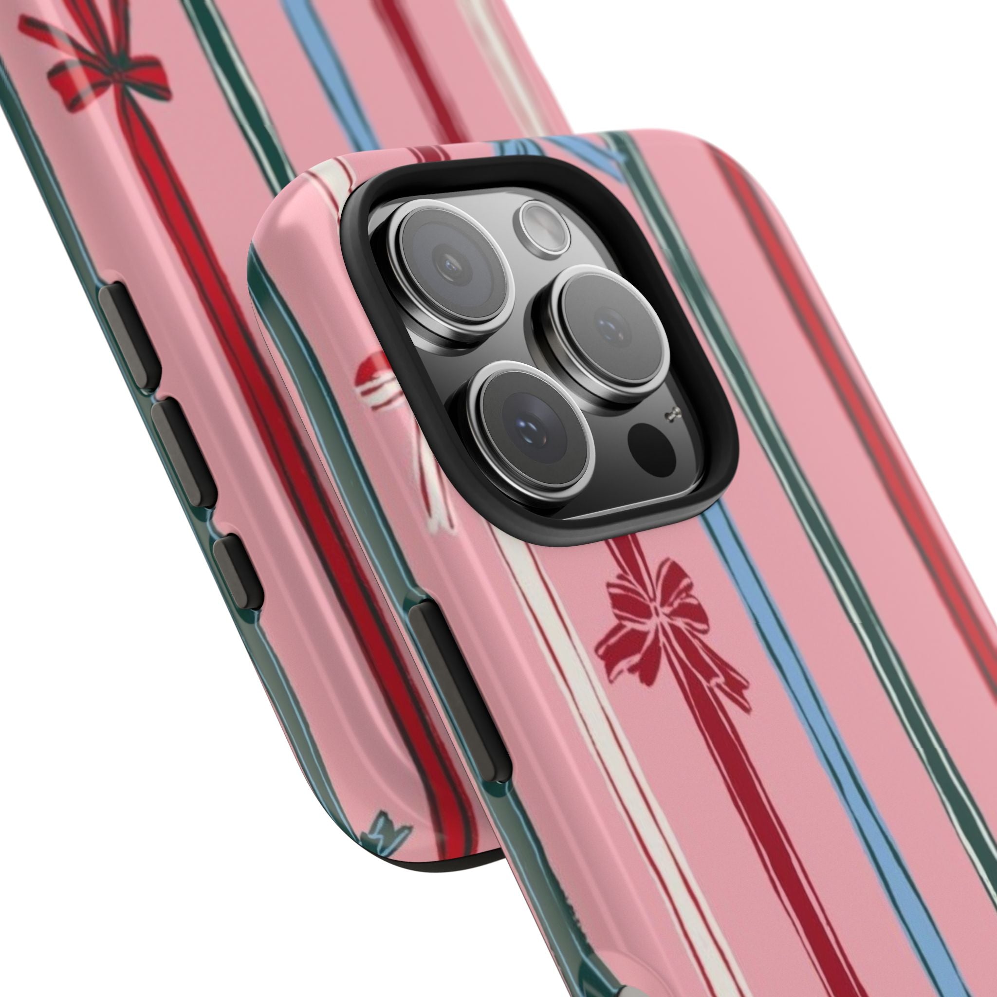 Holiday Bow Pattern Tough Phone Case