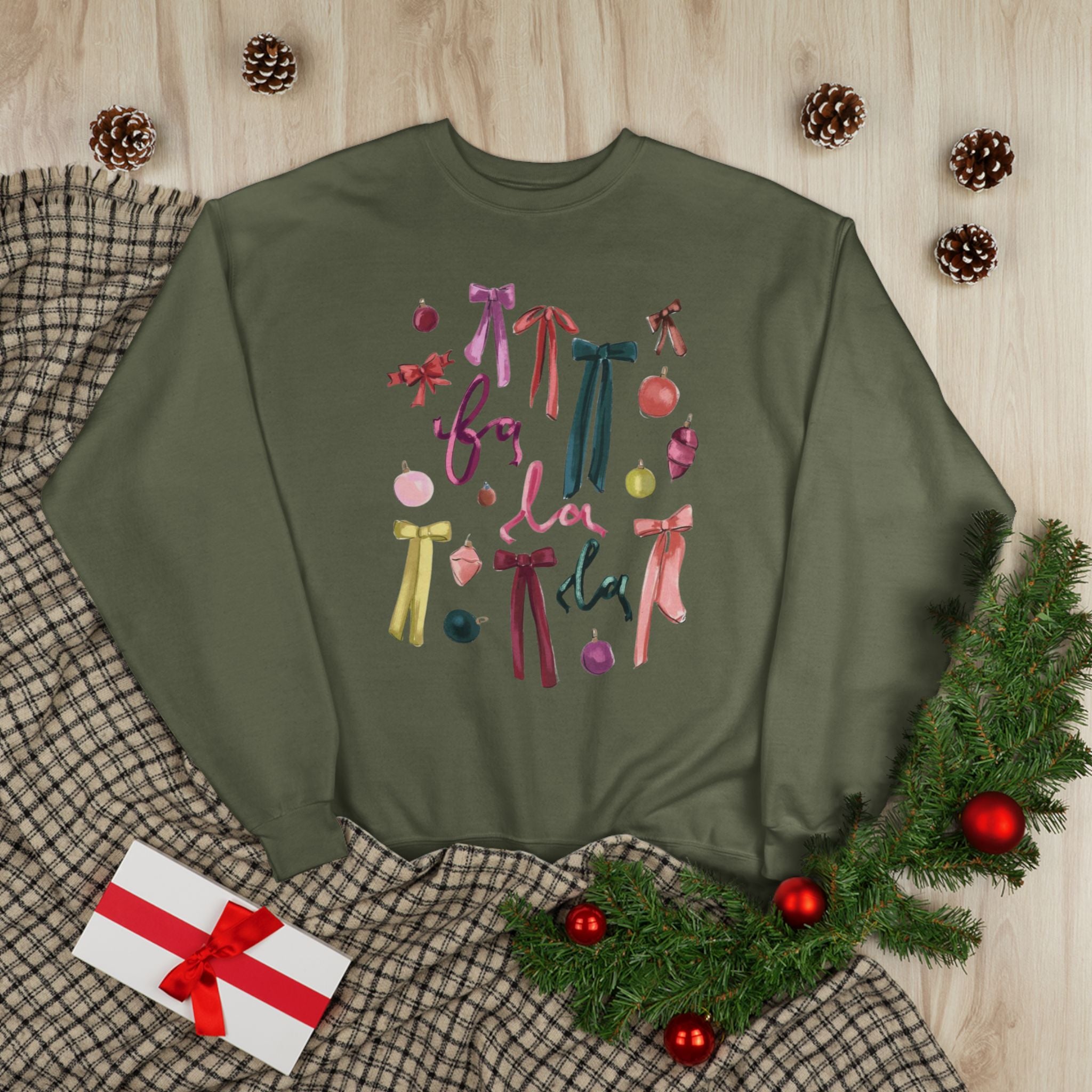 Festive Eco-Friendly Crewneck Sweatshirt