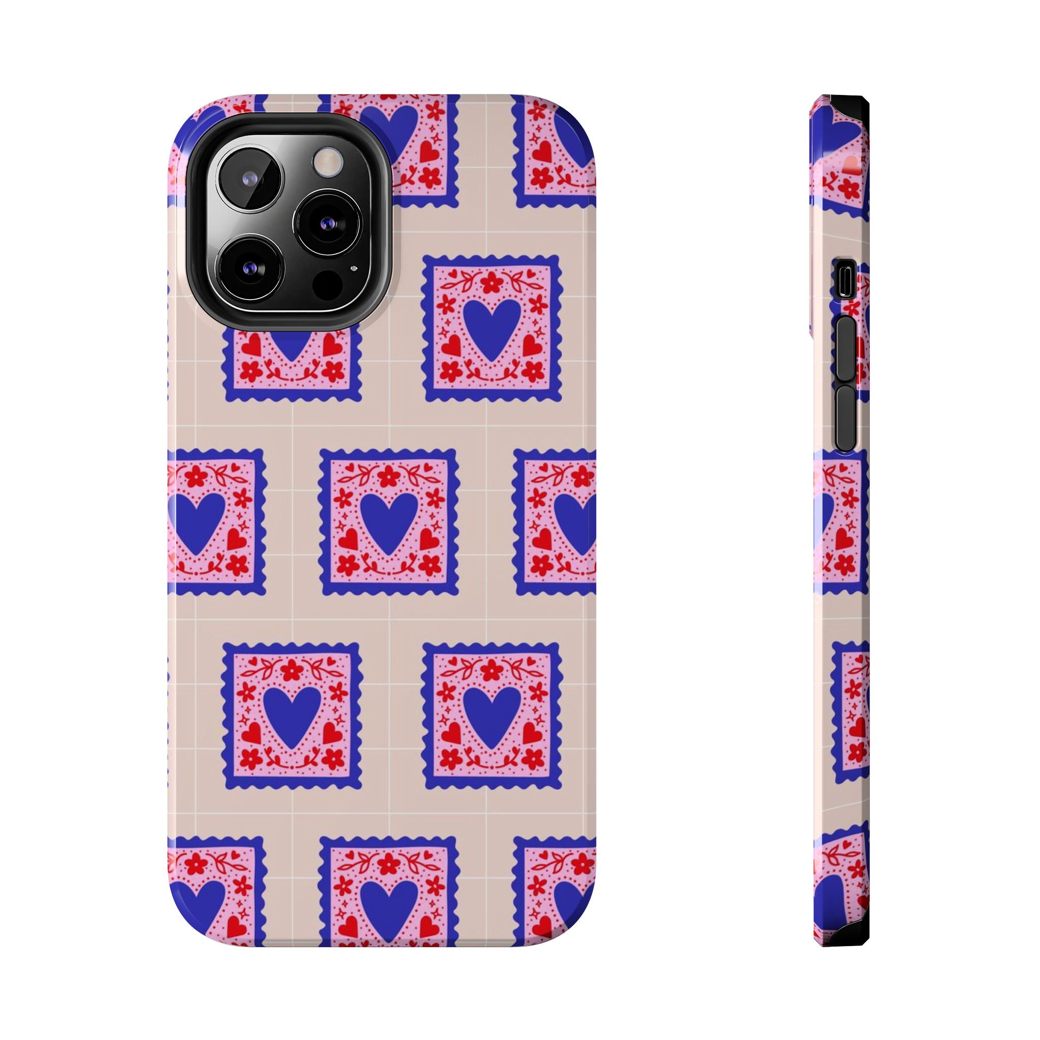 Heart Stamp Tough Phone Case