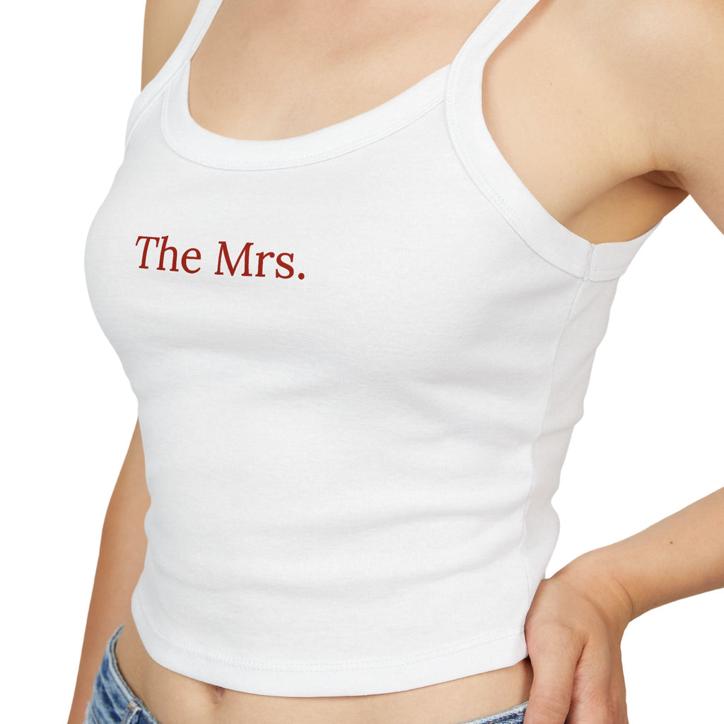 Mrs. Spaghetti Strap Tank Top