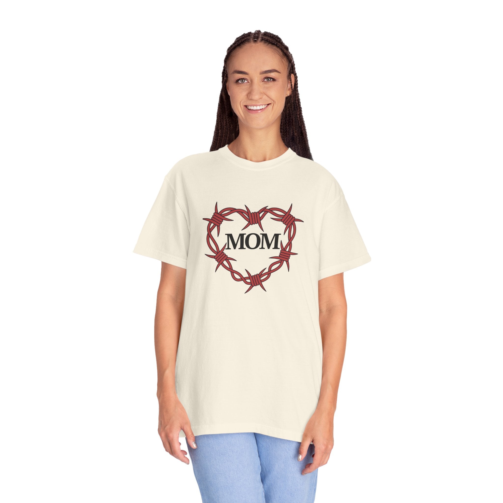 Barbed Wire Heart - Mom T-Shirt