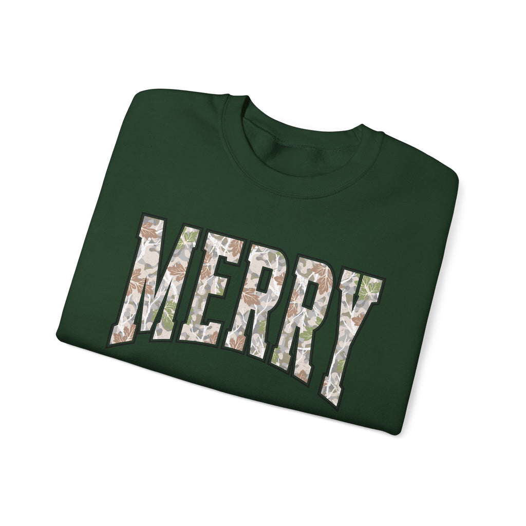 Merry Floral Crewneck Sweatshirt for the Holidays