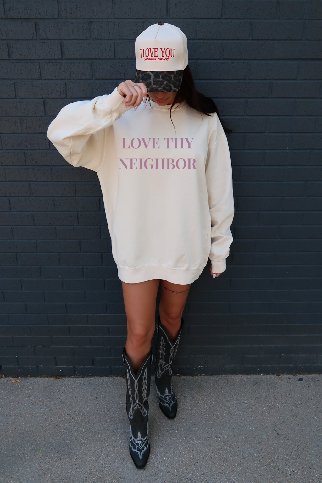Love Thy Neighbor Crewneck Sweatshirt