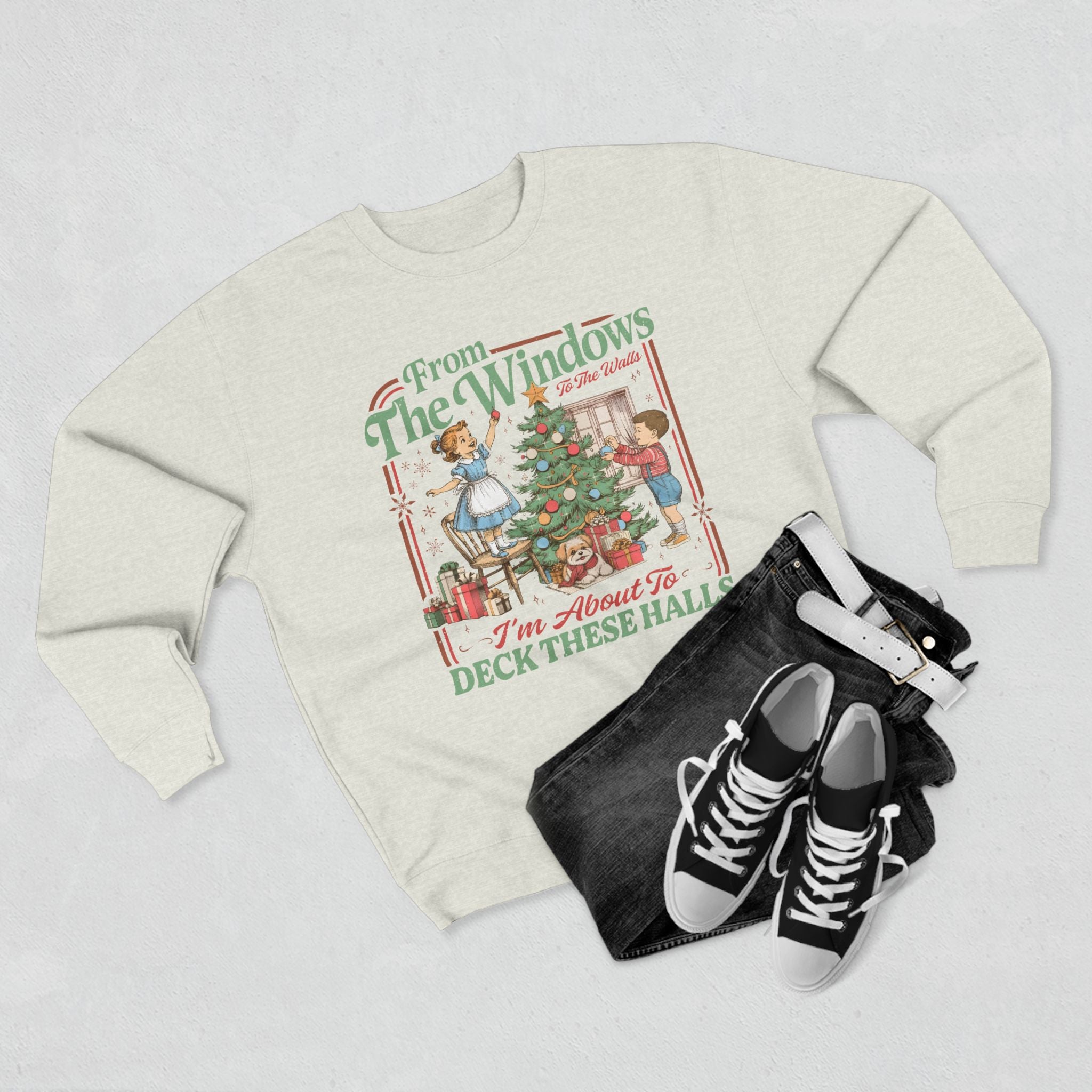 Vintage Christmas Sweatshirt - Holiday Crewneck