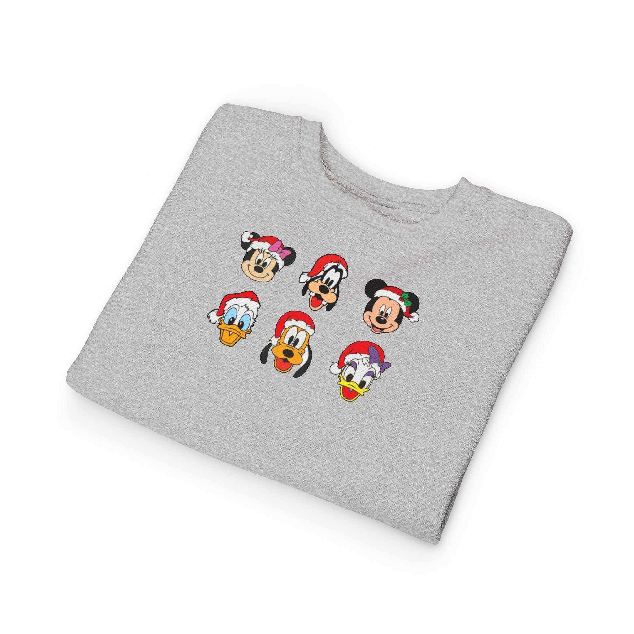 Toddler Sweatshirt - Cute Christmas Cartoon Characters