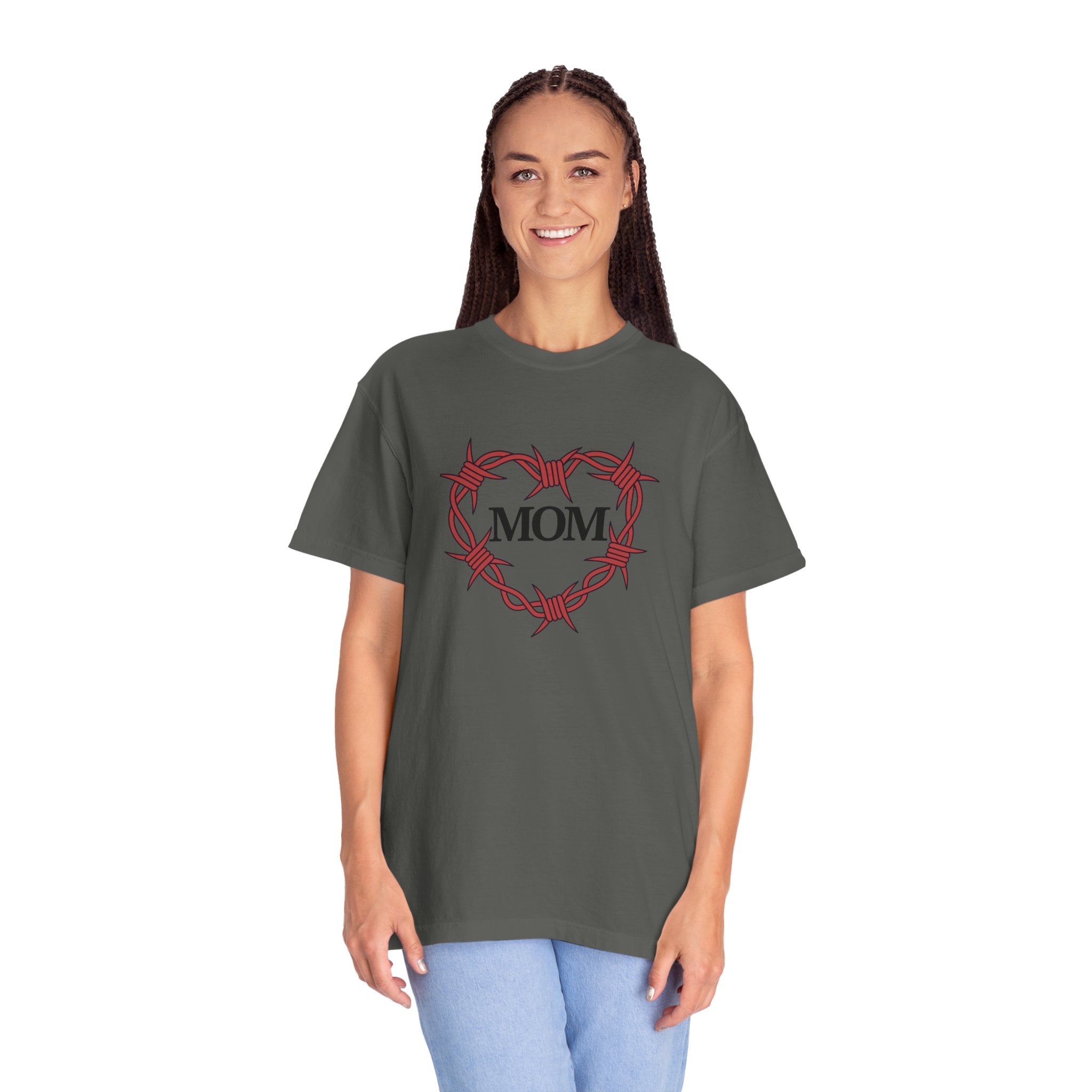 Barbed Wire Heart - Mom T-Shirt