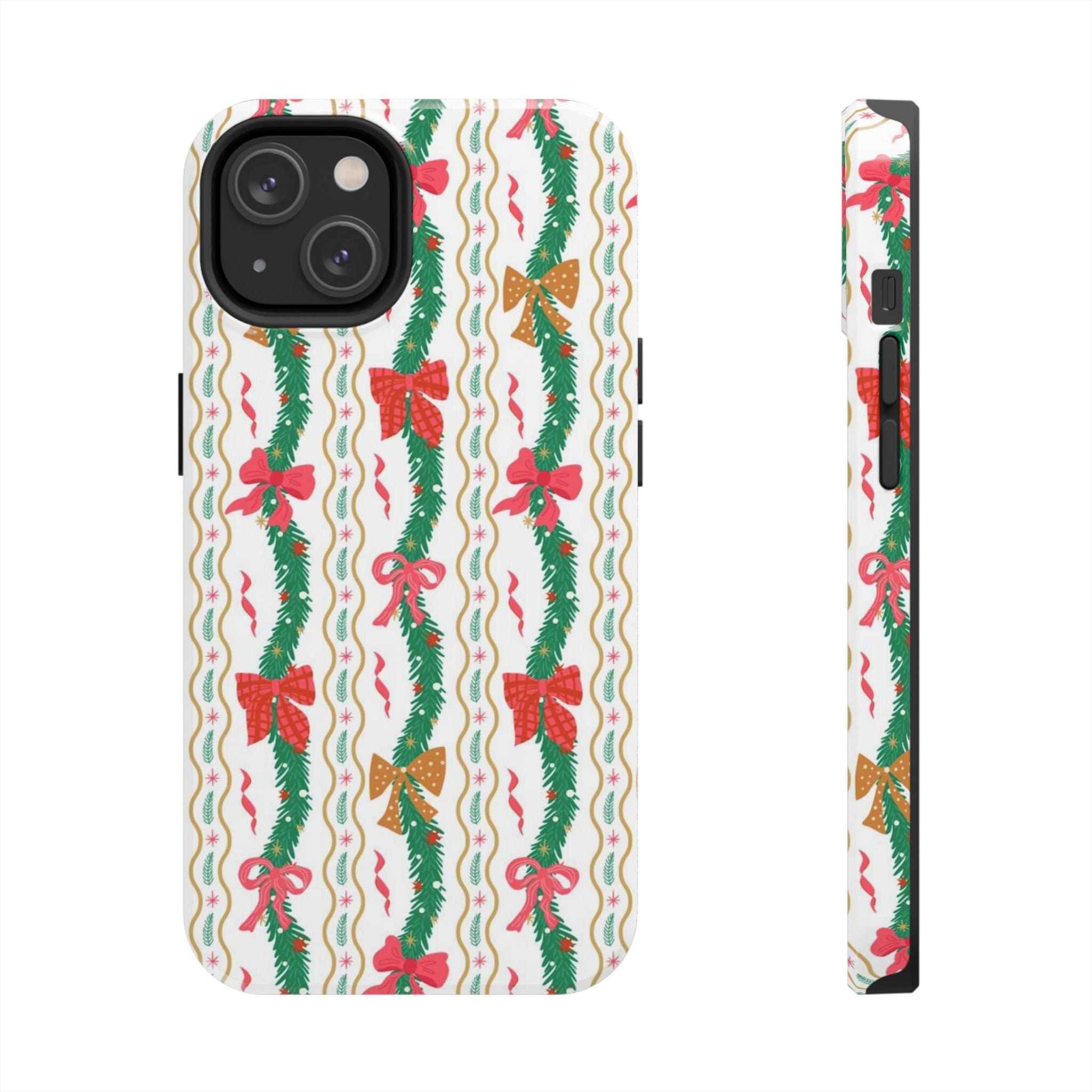 Festive Holiday Phone Cases with Cheerful Bows