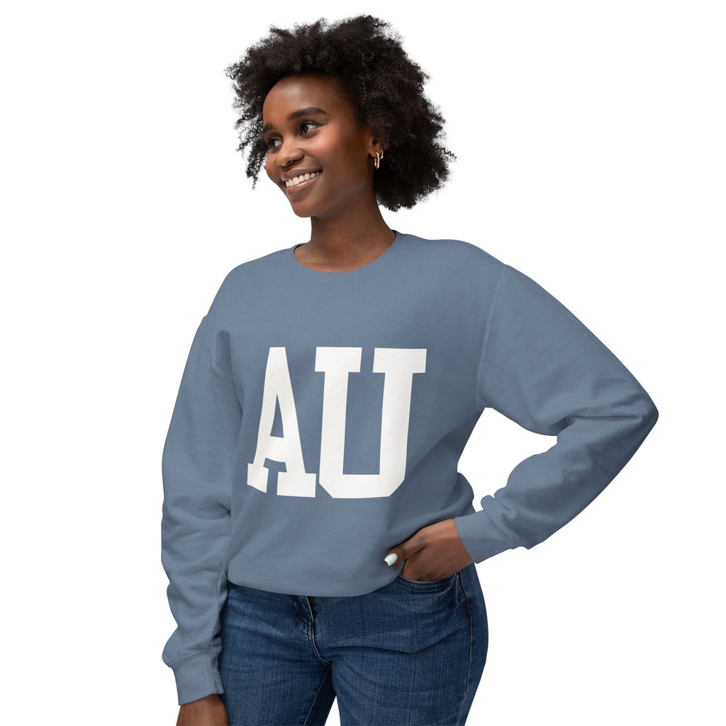 Unisex Lightweight Crewneck Sweatshirt - Cozy Fall Fashion, Perfect for Casual Outings, Gifts for Students, AU College Apparel, [...]
