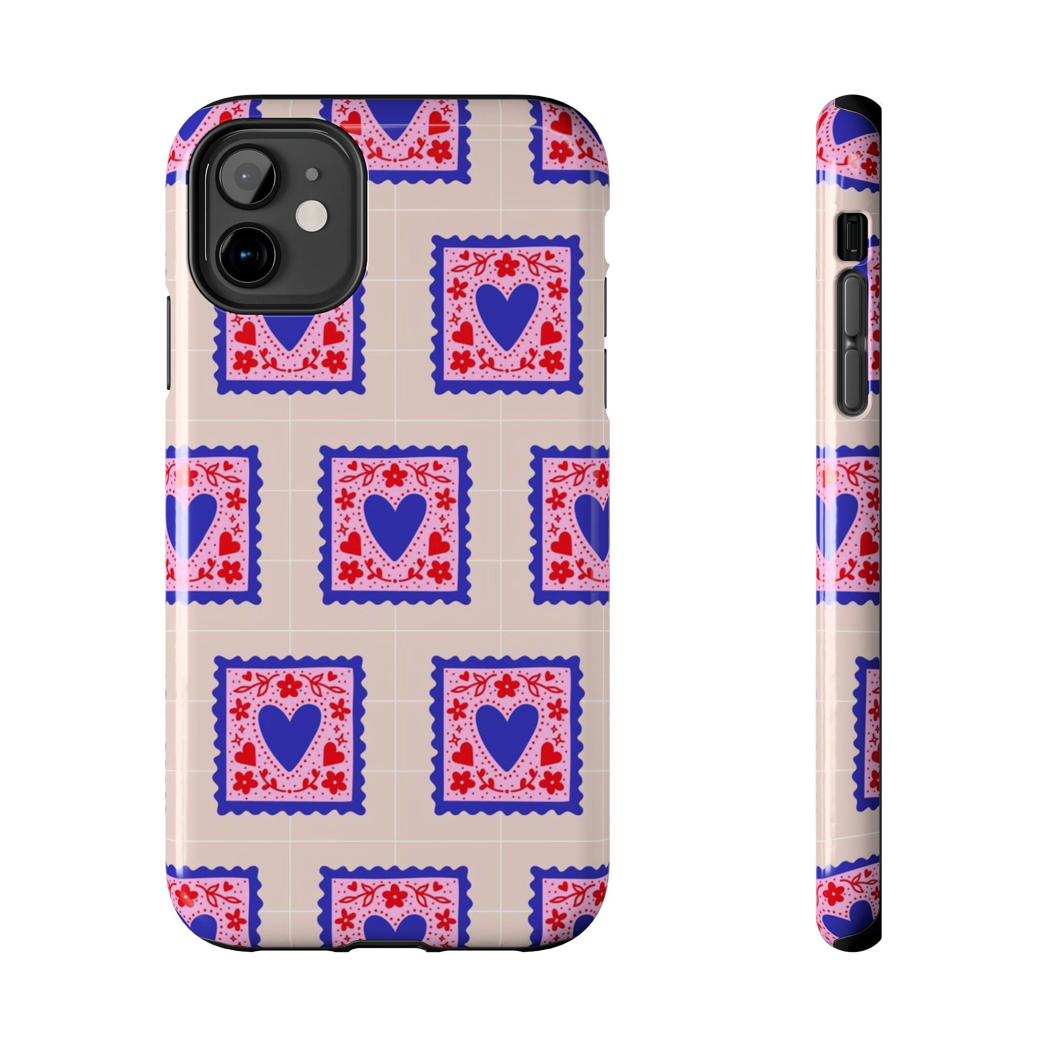 Heart Stamp Tough Phone Case
