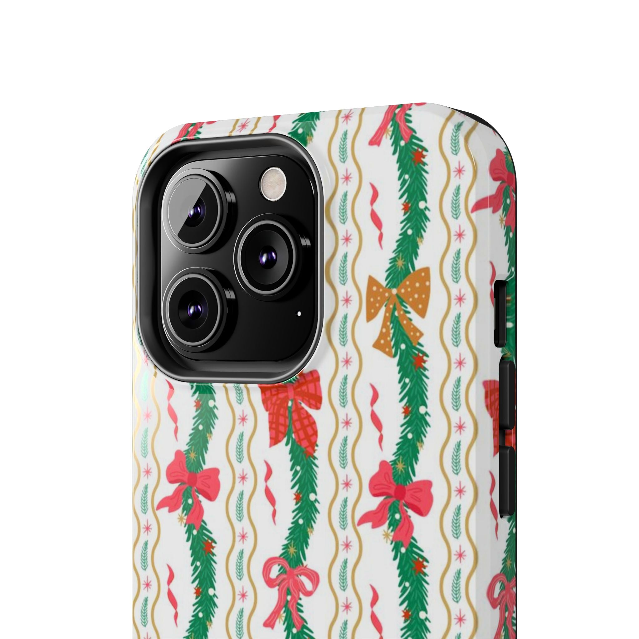 Festive Holiday Phone Cases with Cheerful Bows
