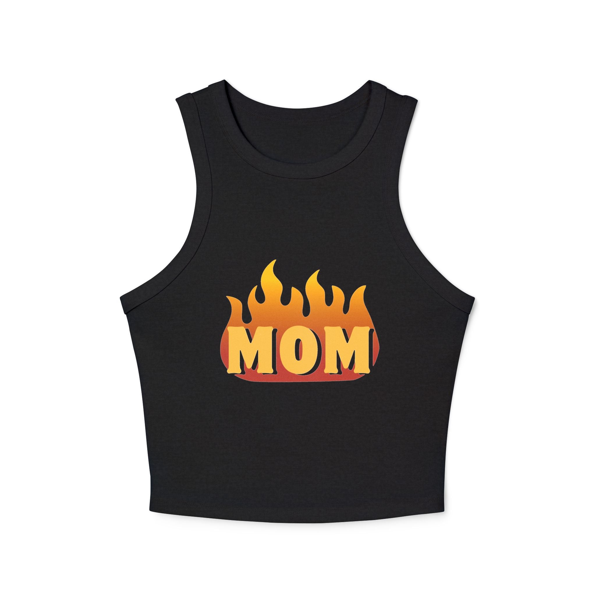 Women's Mom Rib Racer Tank Top