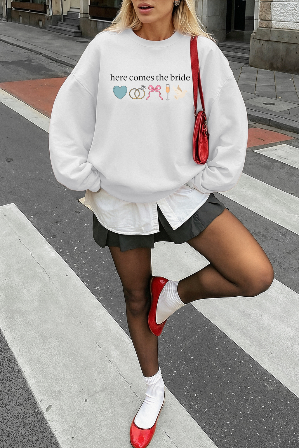 Here Comes the Bride Crewneck Sweatshirt