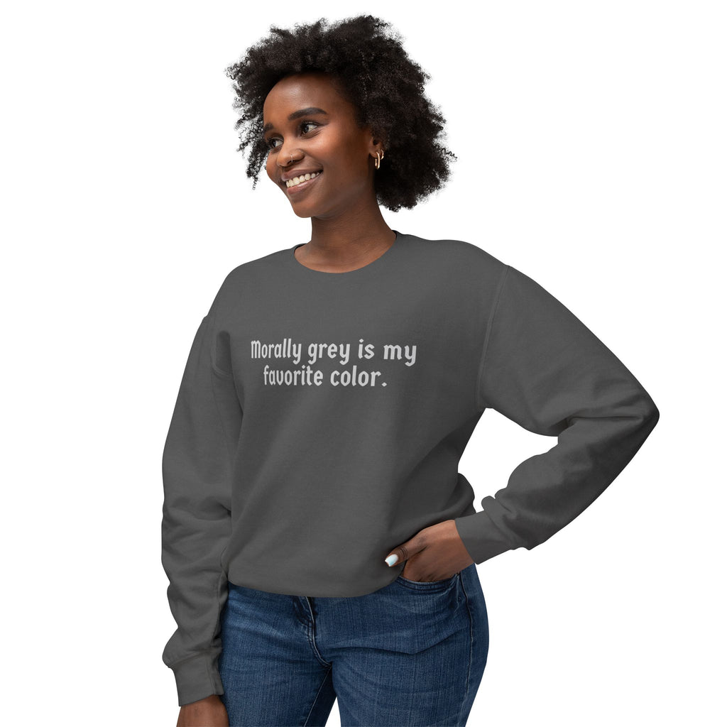 Morally Grey Crewneck Sweatshirt