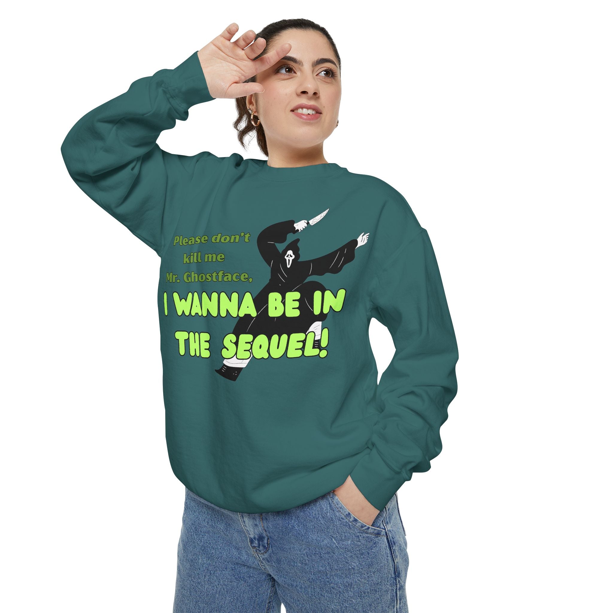 Scream Graphic Garment-Dyed Sweatshirt